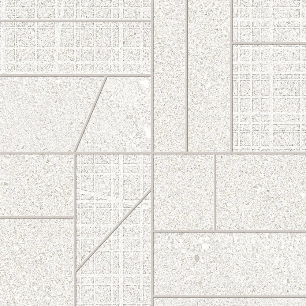 ERGON GRAIN STONE MOSAICO BIG MIX WHITE NATURAL 30X30
