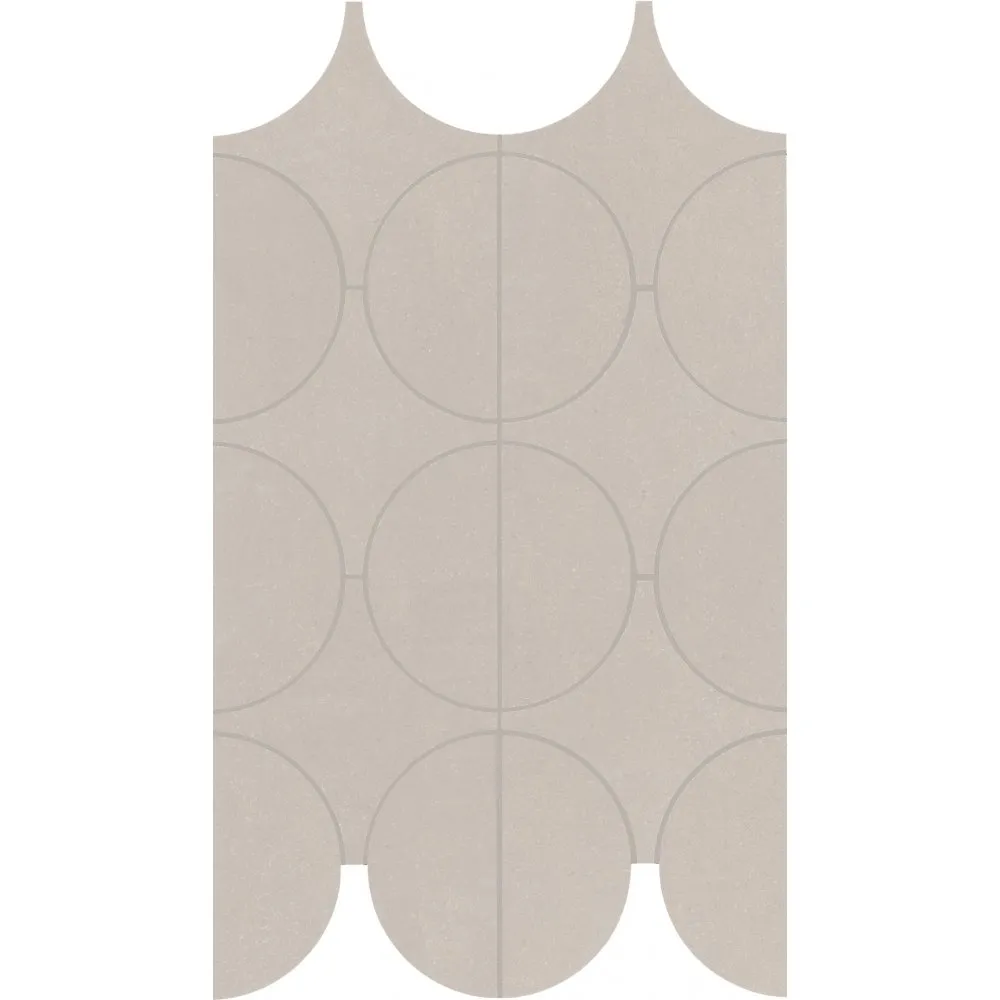 MARAZZI FLIESEN CEMENTUM MOSAIK CERCHI SAND NATURAL 23,8X41,4