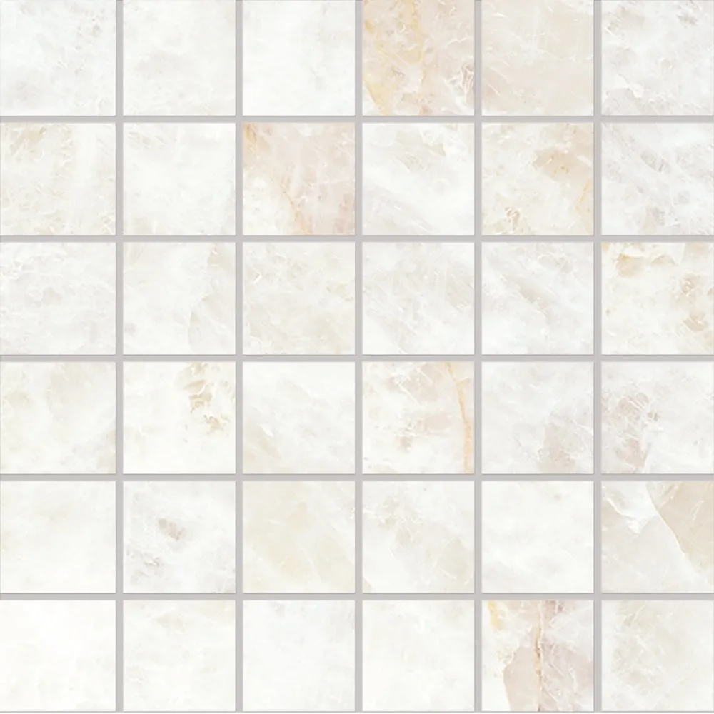 EMILCERAMICA TELE DI MARMO PRECIOUS MOSAIK CRYSTAL WHITE FULL LAPPATO 30X30