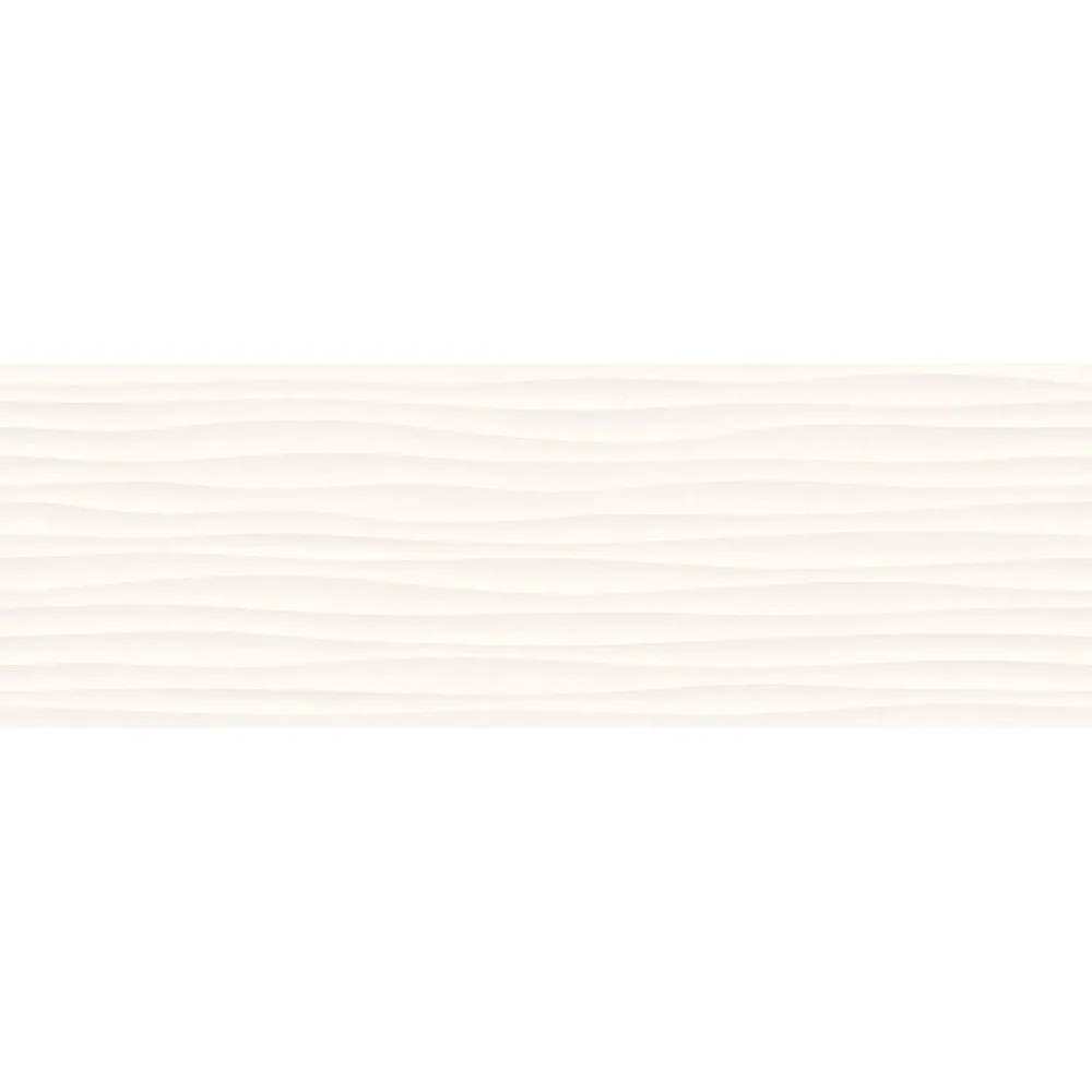 MARAZZI FLIESEN ECLETTICA WHITE STRUTTURA WAVE 3D REKTIFIZIERT 40X120