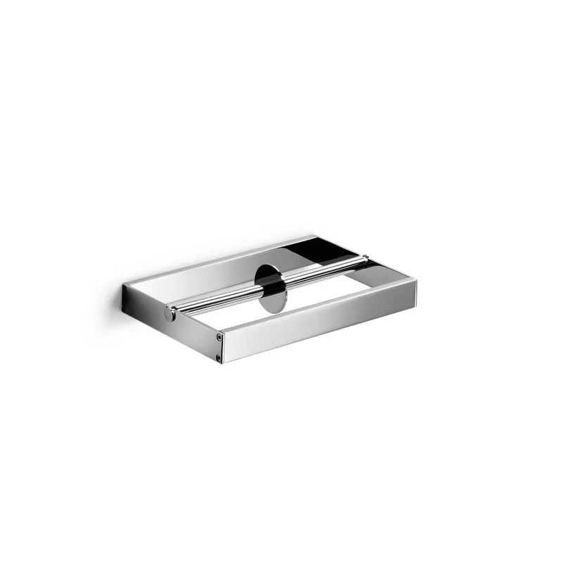 LINEABETA SKUARA VERCHROMTER MESSING DOPPELTER TOILETTENPAPIERHALTER