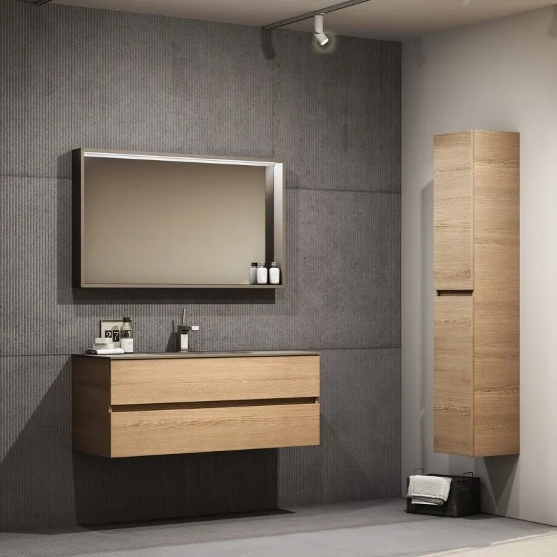 PAINT WASCHTISCHUNTERSCHRANK MIT 2 SCHUBLADEN, WASCHTISCH UND SPIEGEL