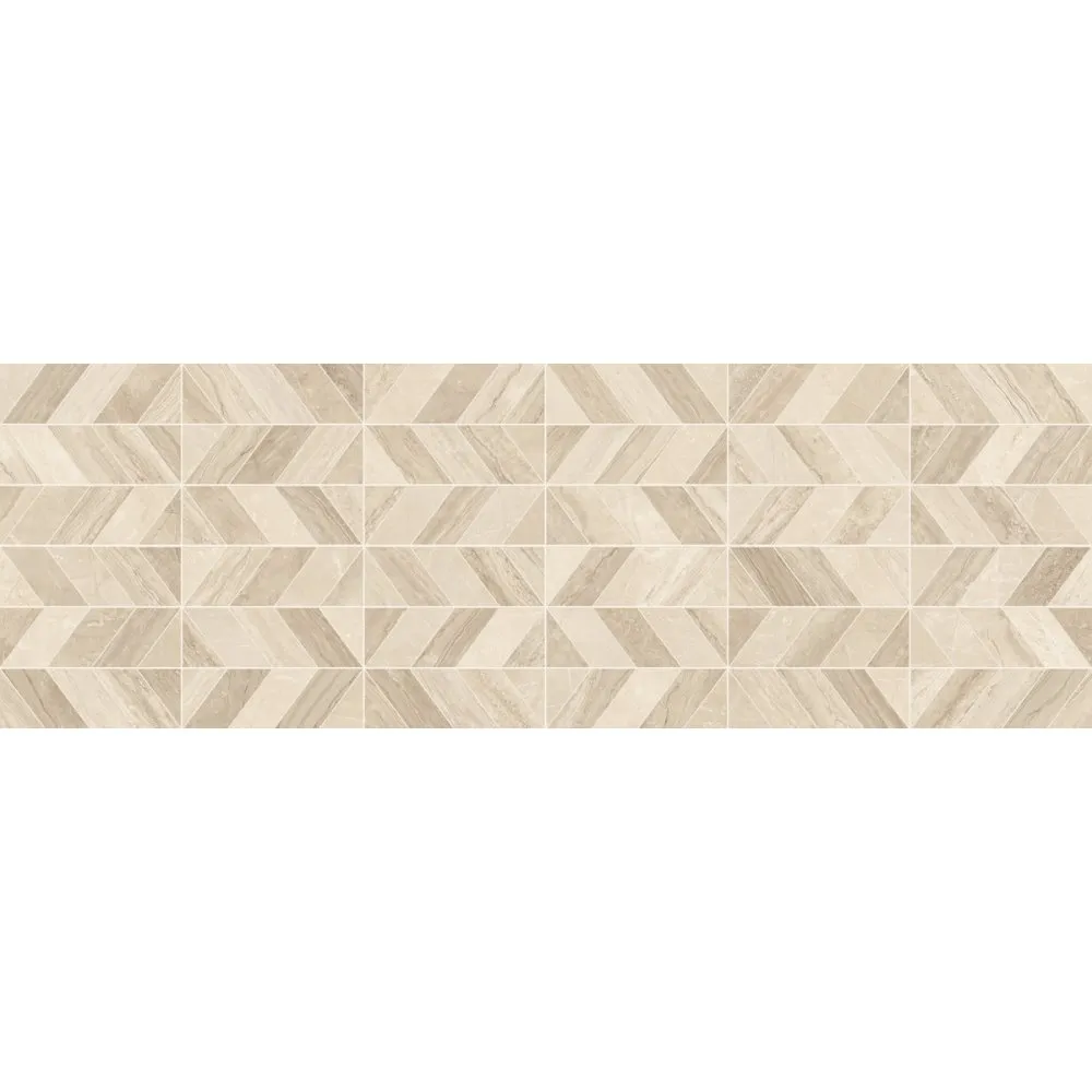 MARAZZI FLIESEN MARBLEPLAY DEKOR NAOS TRAVERTINO LUX REKTIFIZIERT 30X90