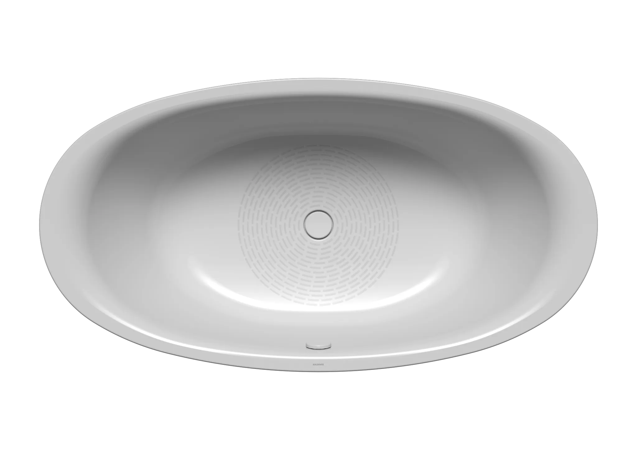 Kaldewei Badewanne „Ellipso Duo Oval“ oval 190 × 100 cm, mit Grifflochbohrungen in manhattan