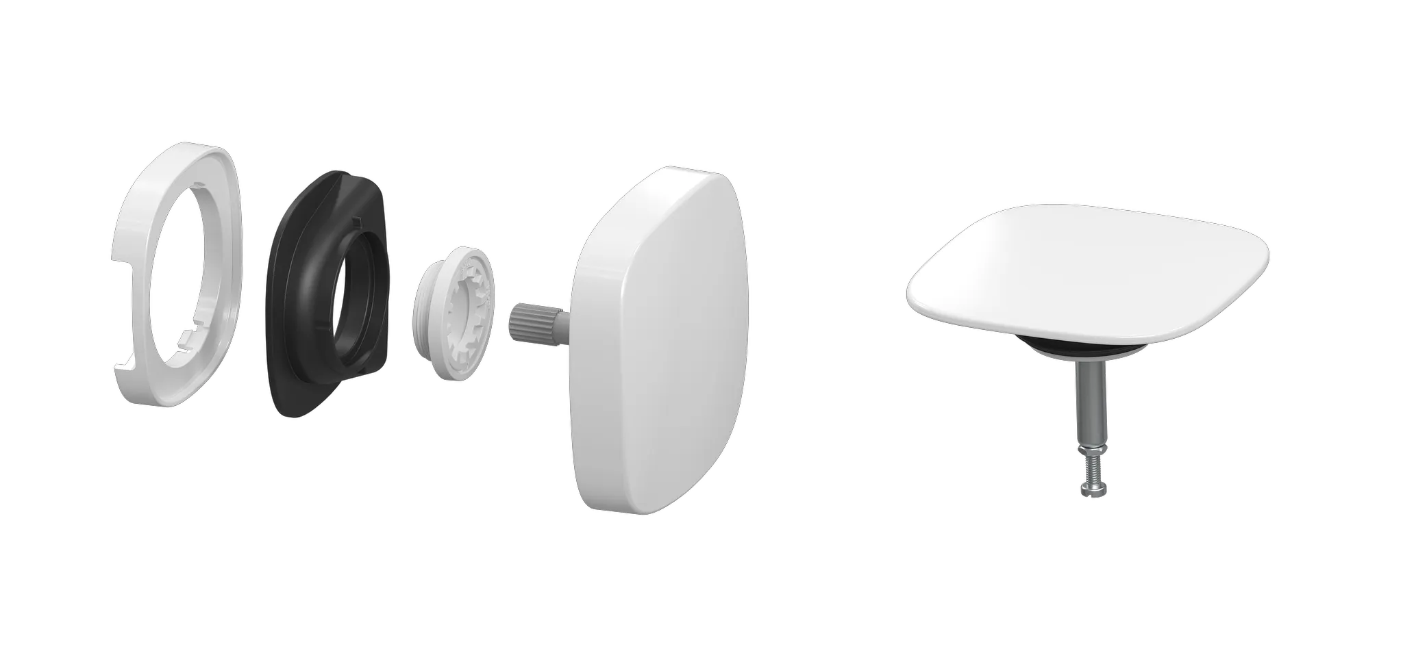 Feinbauset Square Twist Plus 4119, chrom