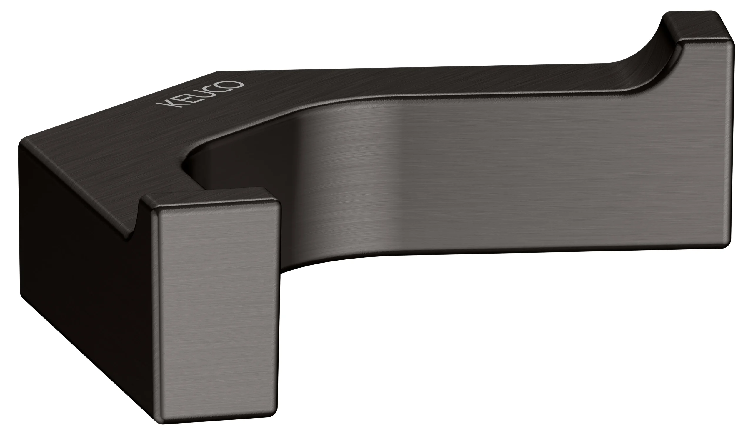 Edition 11 Handtuchhaken doppelt Titanschwarz gebürstet