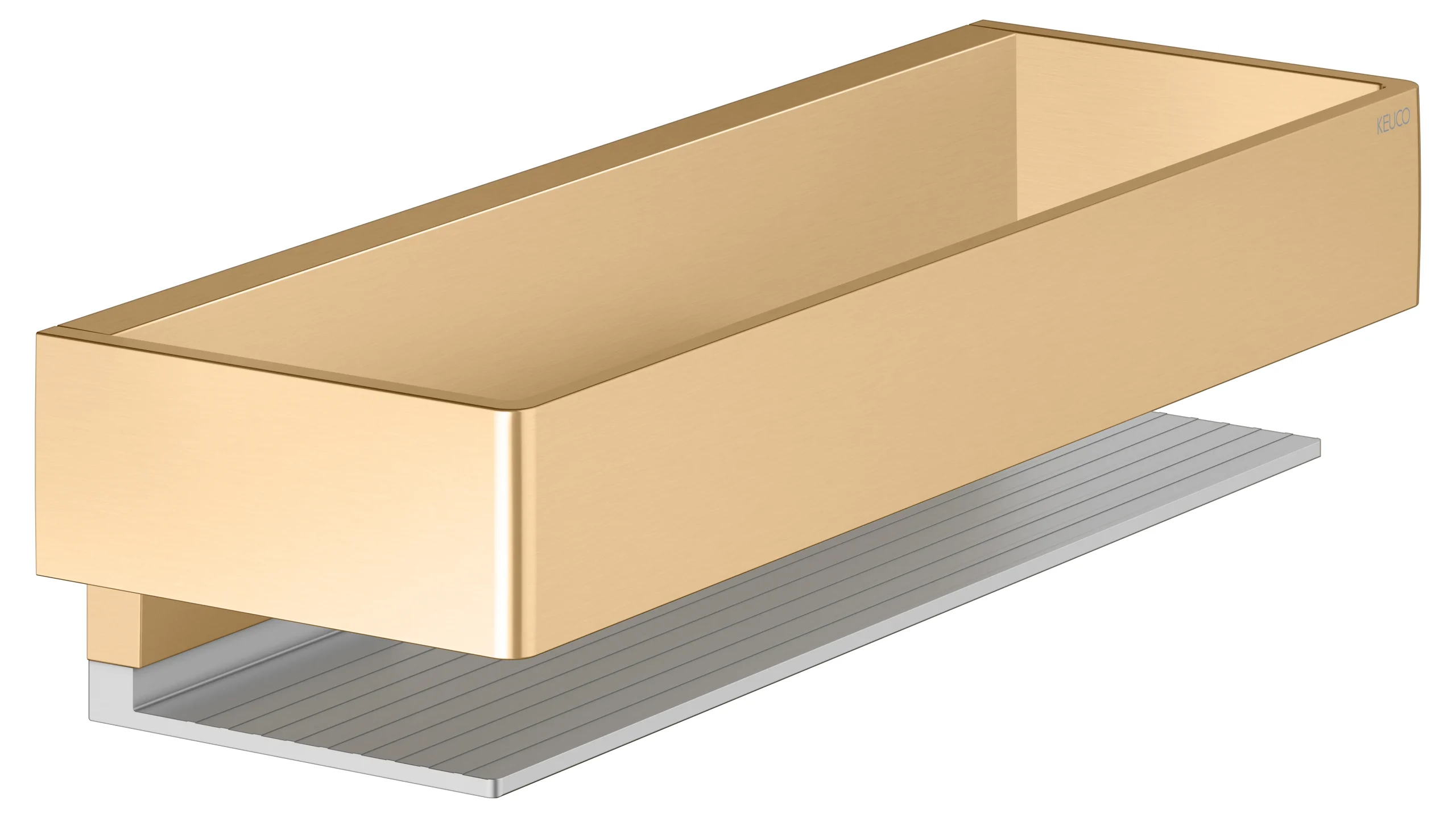 Edition 11 Duschkorb Messing gebürstet / Alu