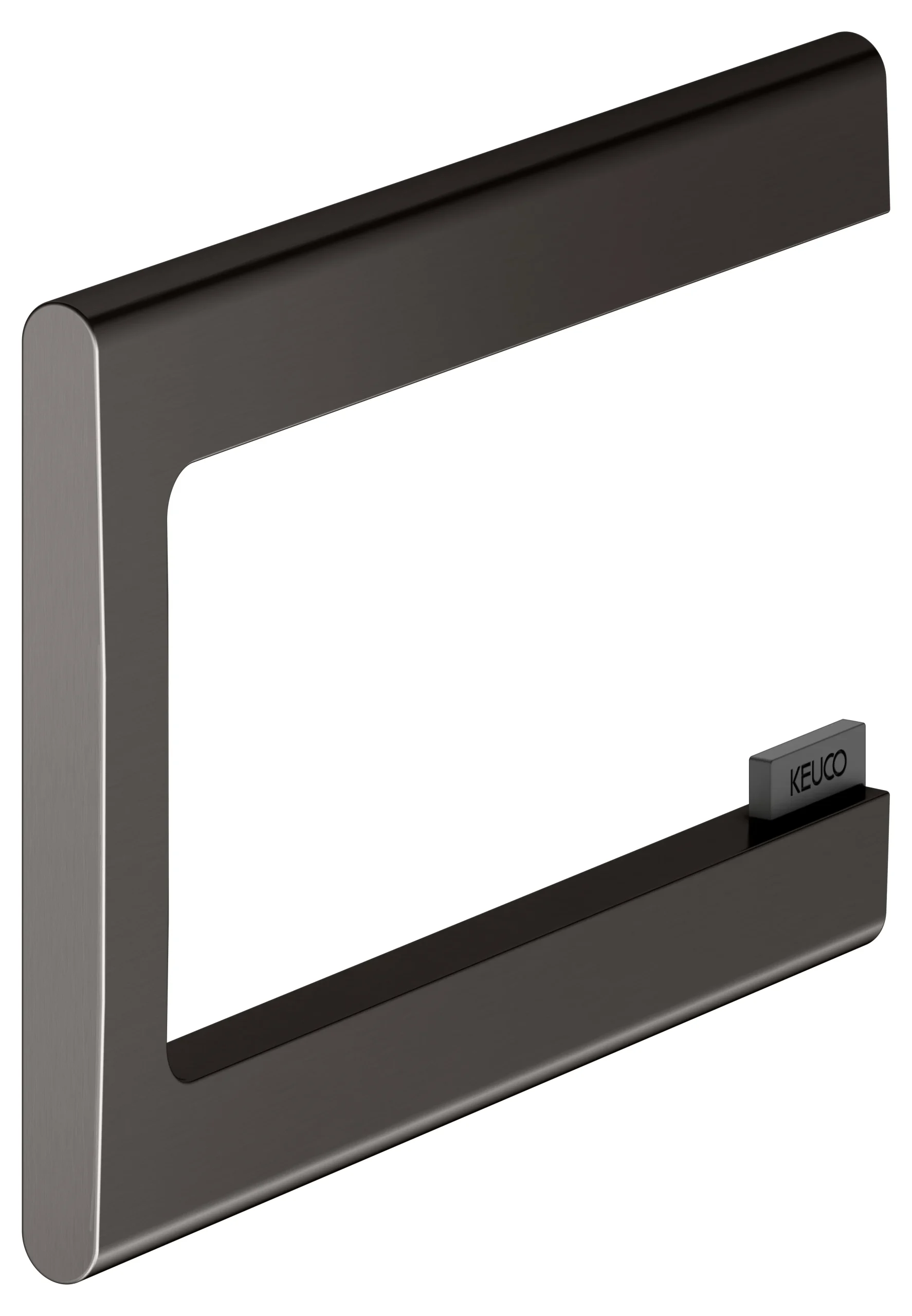 Edition 400 Toilettenpapierhalter Titanschwarz gebürstet