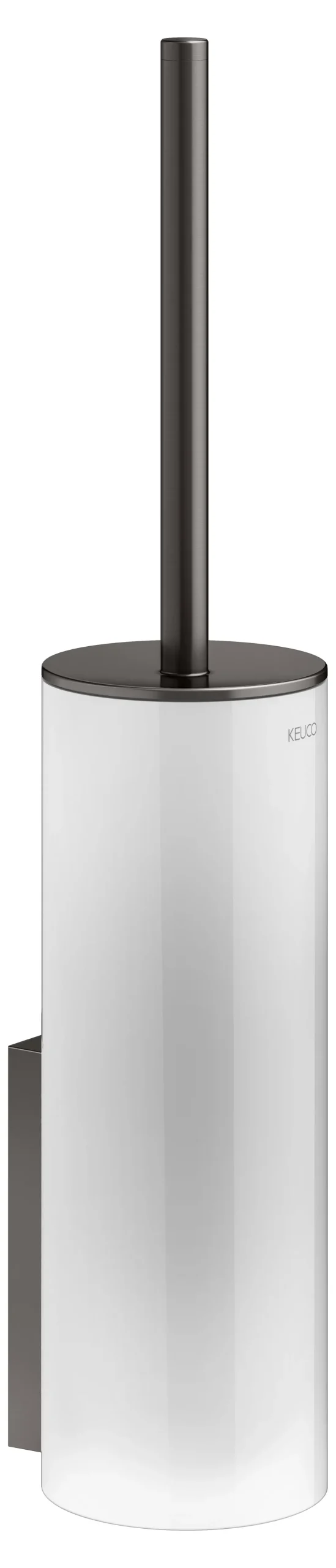 Elegance Toilettenbürstengarnitur Titanschwarz gebürstet