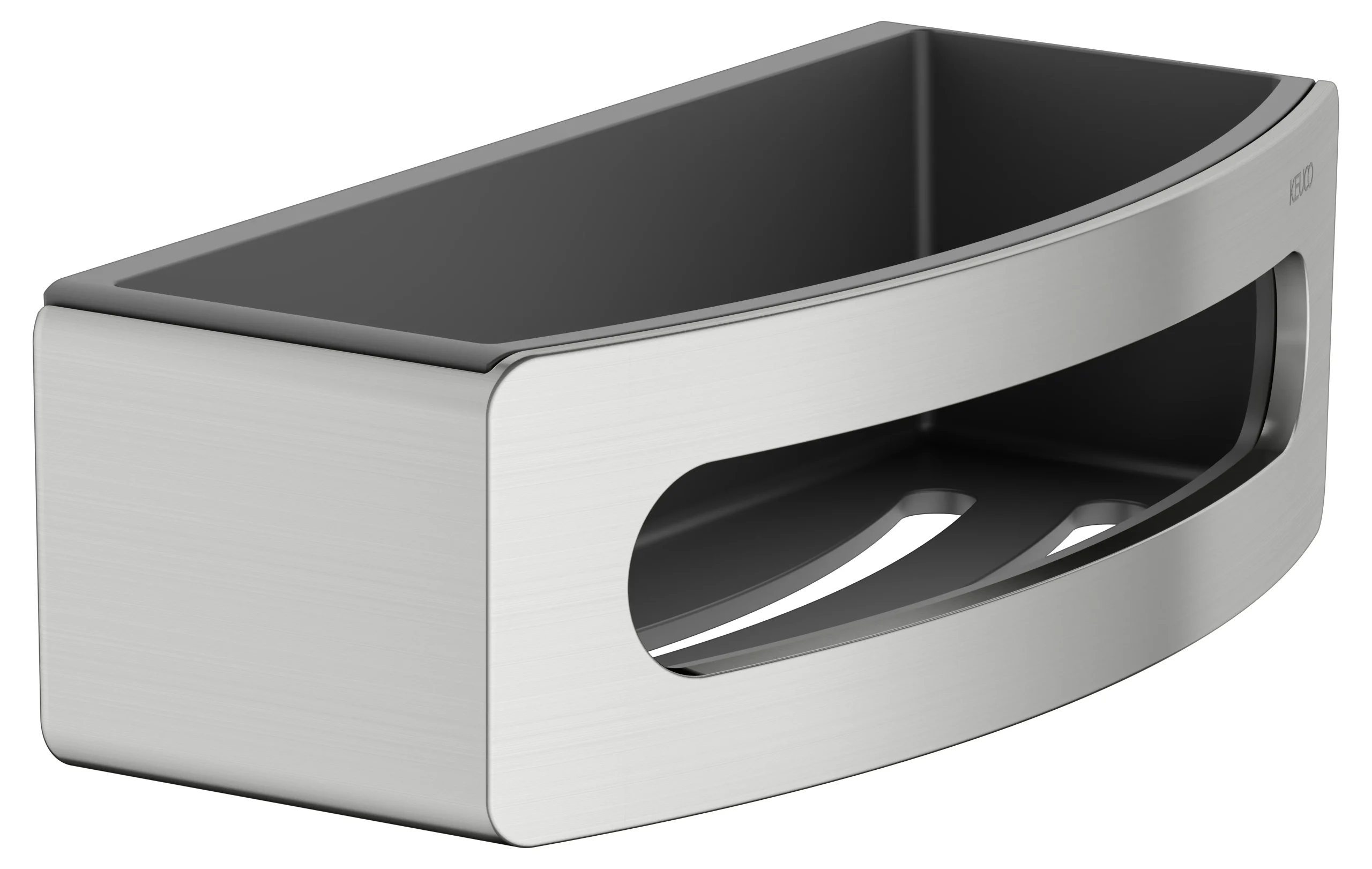 Elegance Duschkorb Edelstahl-finish / anthrazit