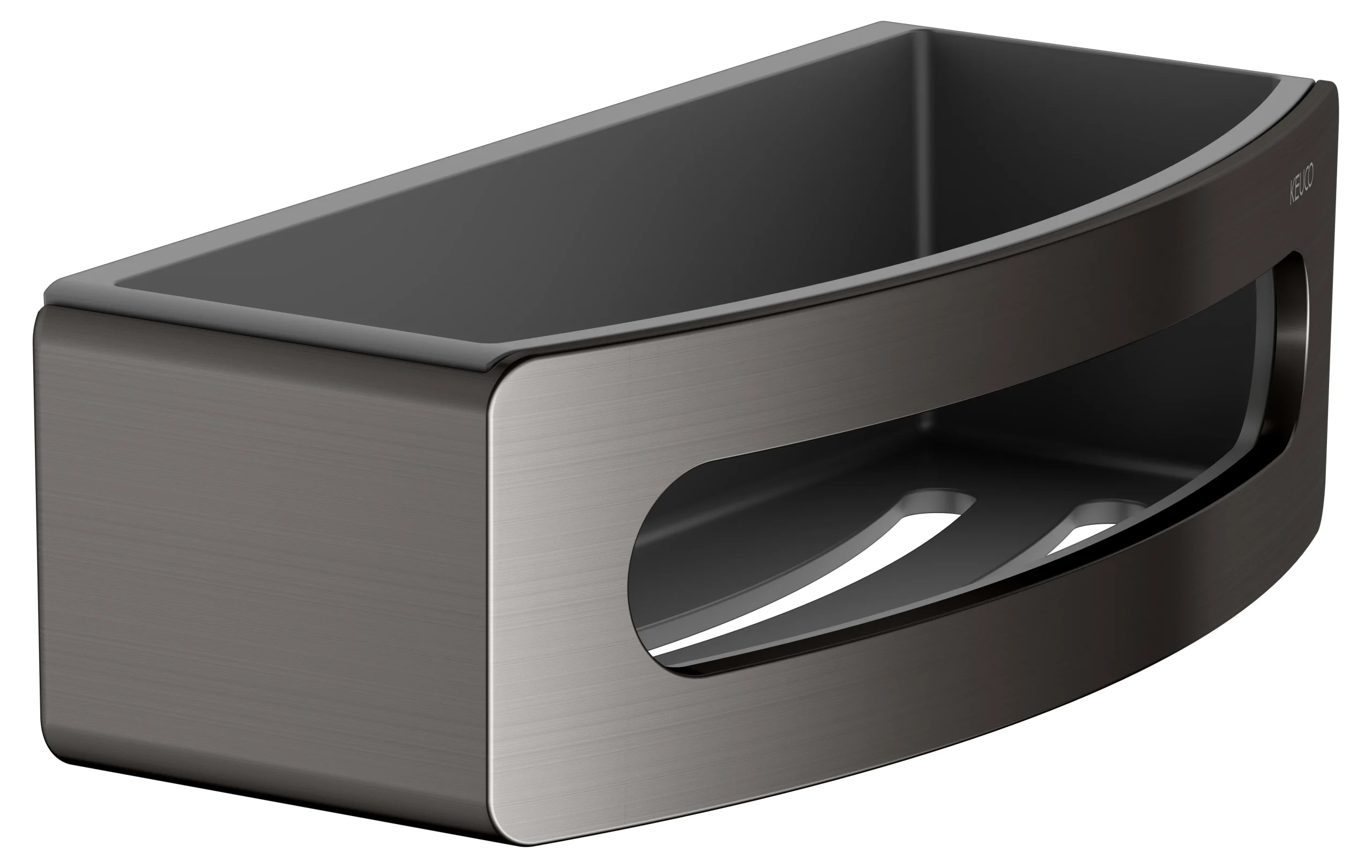 Collection Moll Duschkorb Titanschwarz geb. / anthrazit