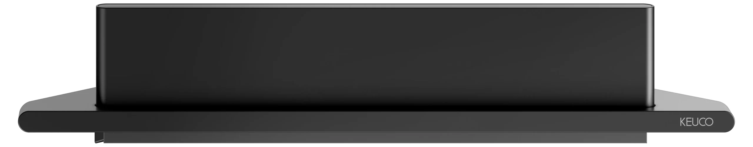 Aveno Eckduschablage schwarz matt