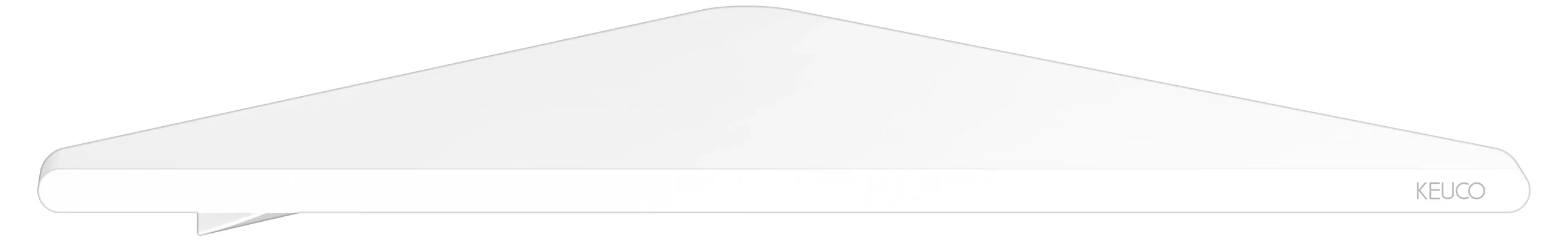 Aveno Eckduschablage weiß matt