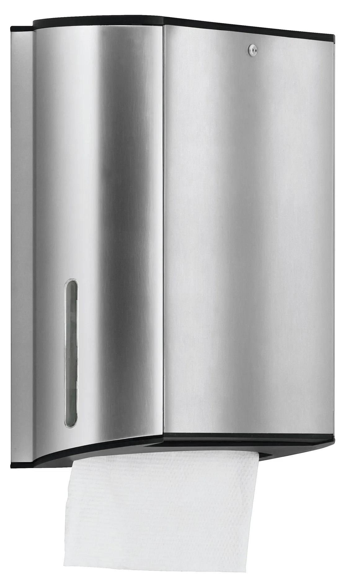 Plan Papiertuchspender Edelstahl-finish / schwarz