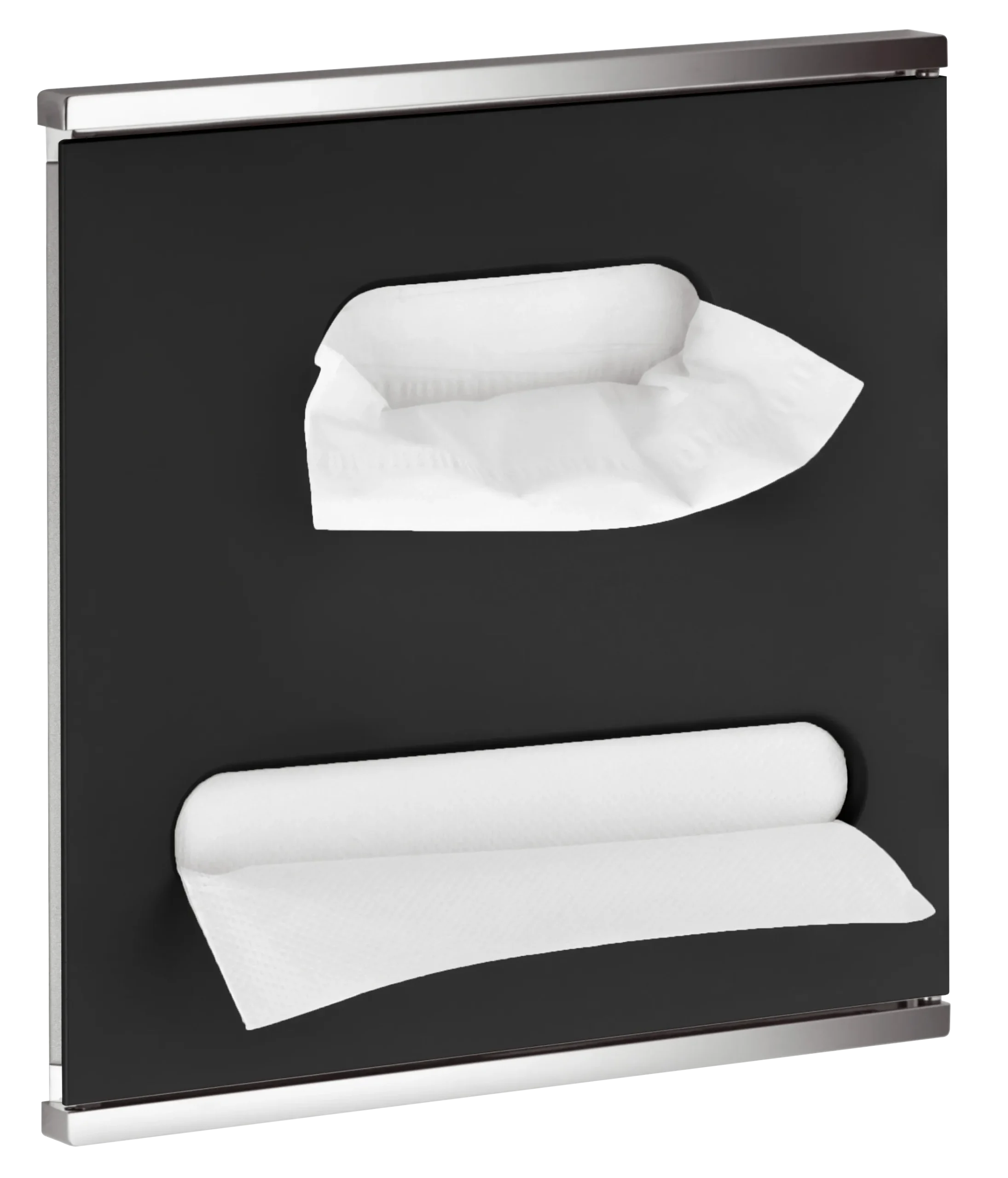 Plan Integral Modul Waschtisch 3 Anschlag links 326 x 325 x 143 mm verchromt/schwarz