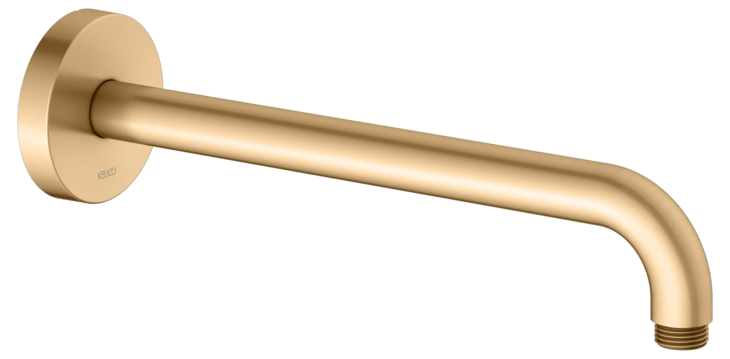 Brausen und Brausezubehör Brausearm Wandanschluss 300 mm Messing gebürstet