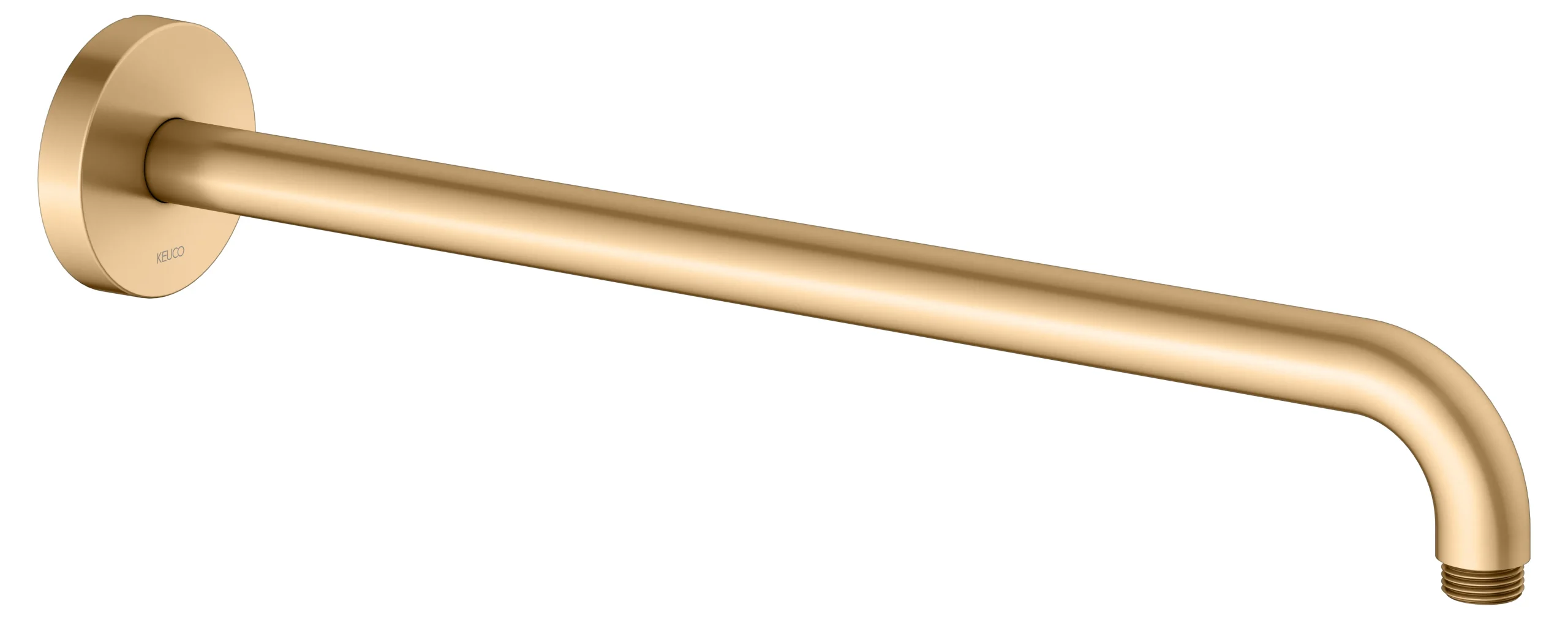 Brausen und Brausezubehör Brausearm Wandanschluss 450 mm Messing gebürstet