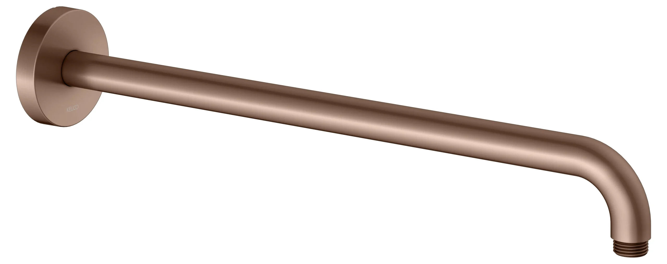 Brausen und Brausezubehör Brausearm Wandanschluss 450 mm Rotgold gebürstet