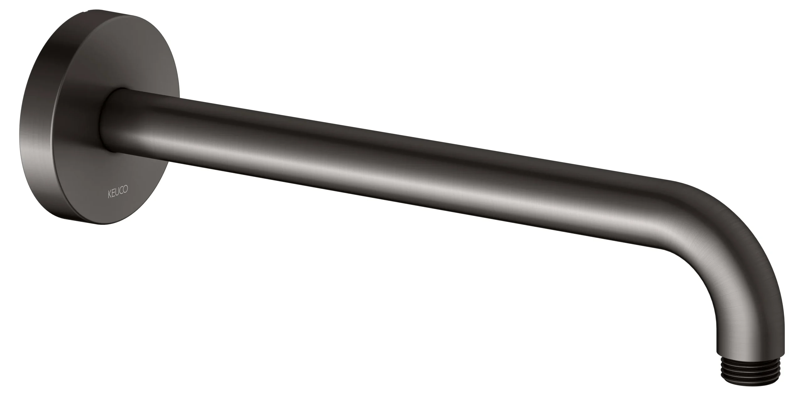 Brausen und Brausezubehör Brausearm Wandanschluss 300 mm Titanschwarz gebürstet