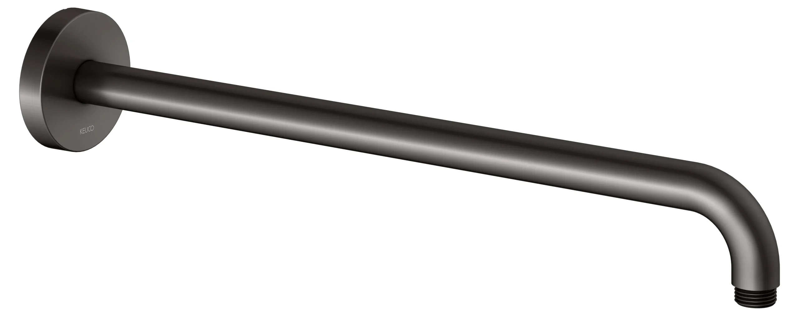 Brausen und Brausezubehör Brausearm Wandanschluss 450 mm Titanschwarz gebürstet