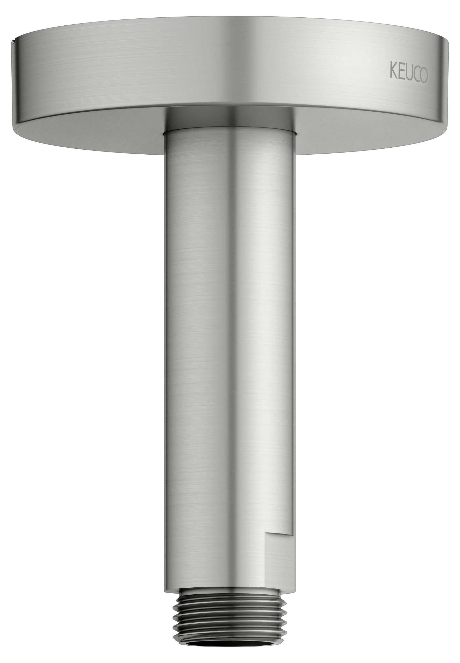 Brausen und Brausezubehör Brausearm Deckenanschluss 100 mm Edelstahl-finish rund