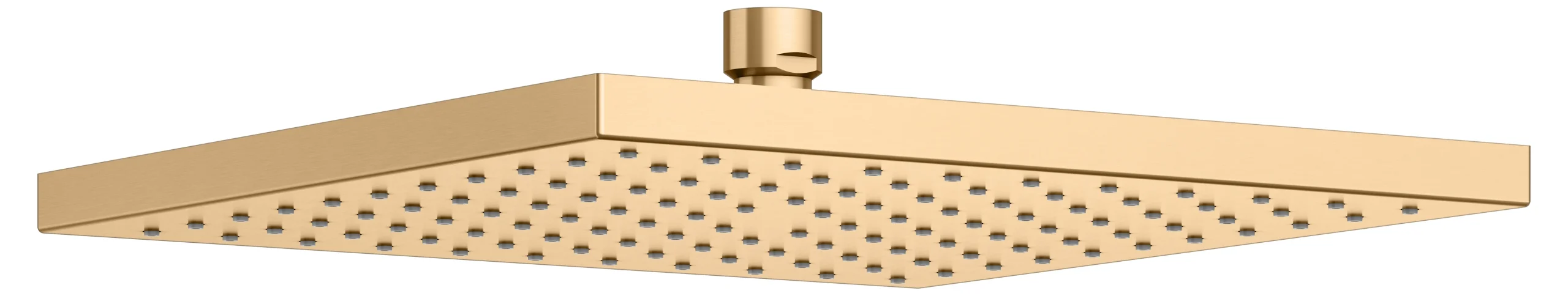 Brausen und Brausezubehör Kopfbrause eckig 250 x 250 mm Messing gebürstet