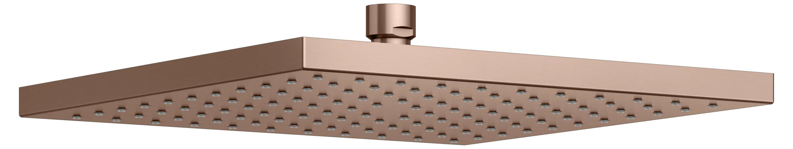 Brausen und Brausezubehör Kopfbrause eckig 250 x 250 mm Rotgold gebürstet