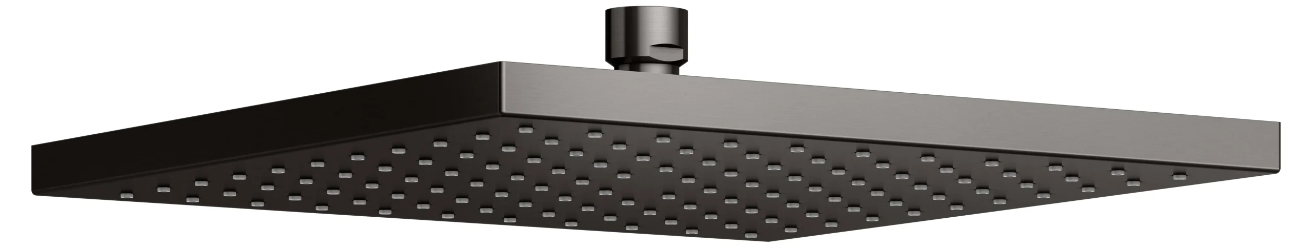 Brausen und Brausezubehör Kopfbrause eckig 250 x 250 mm Titanschwarz gebürstet