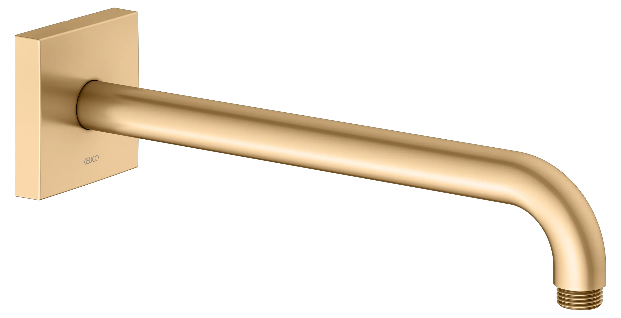 Brausen und Brausezubehör Brausearm Wandanschluss Ausladung 300 mm Messing gebürstet