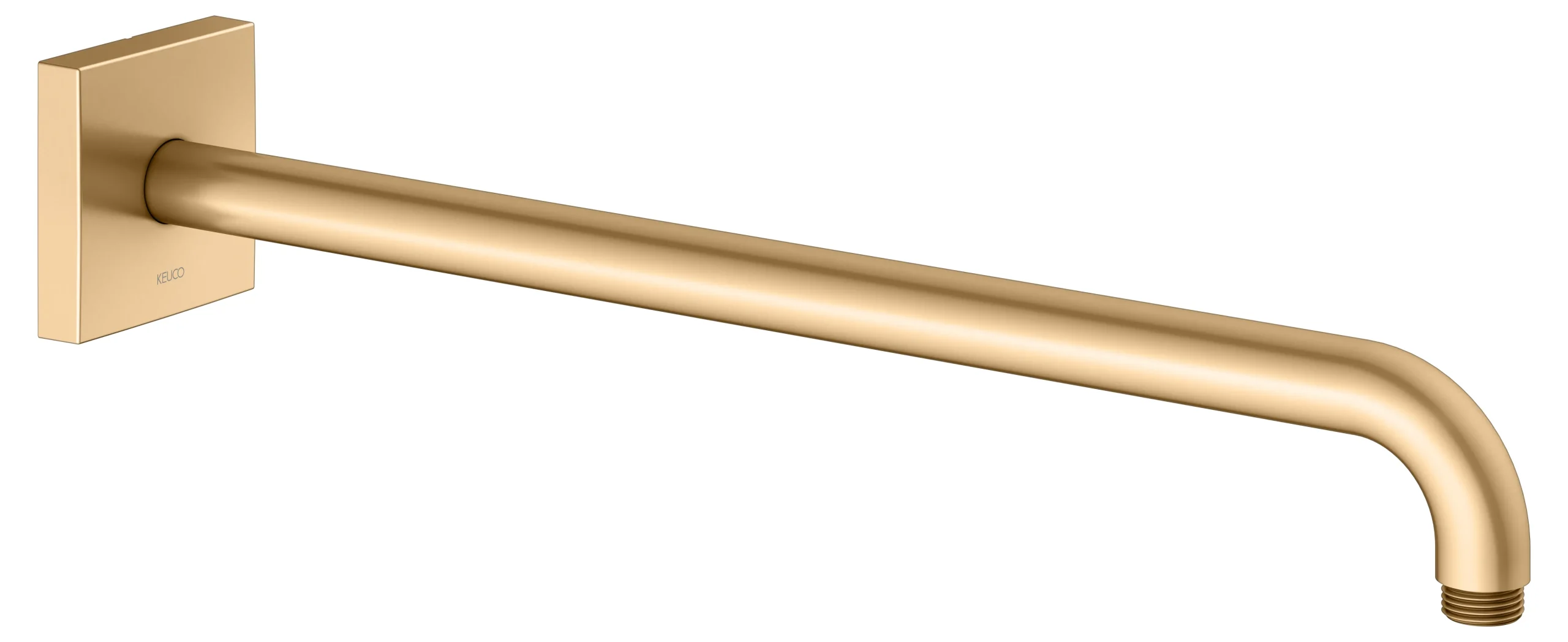 Brausen und Brausezubehör Brausearm Wandanschluss Ausladung 450 mm Messing gebürstet