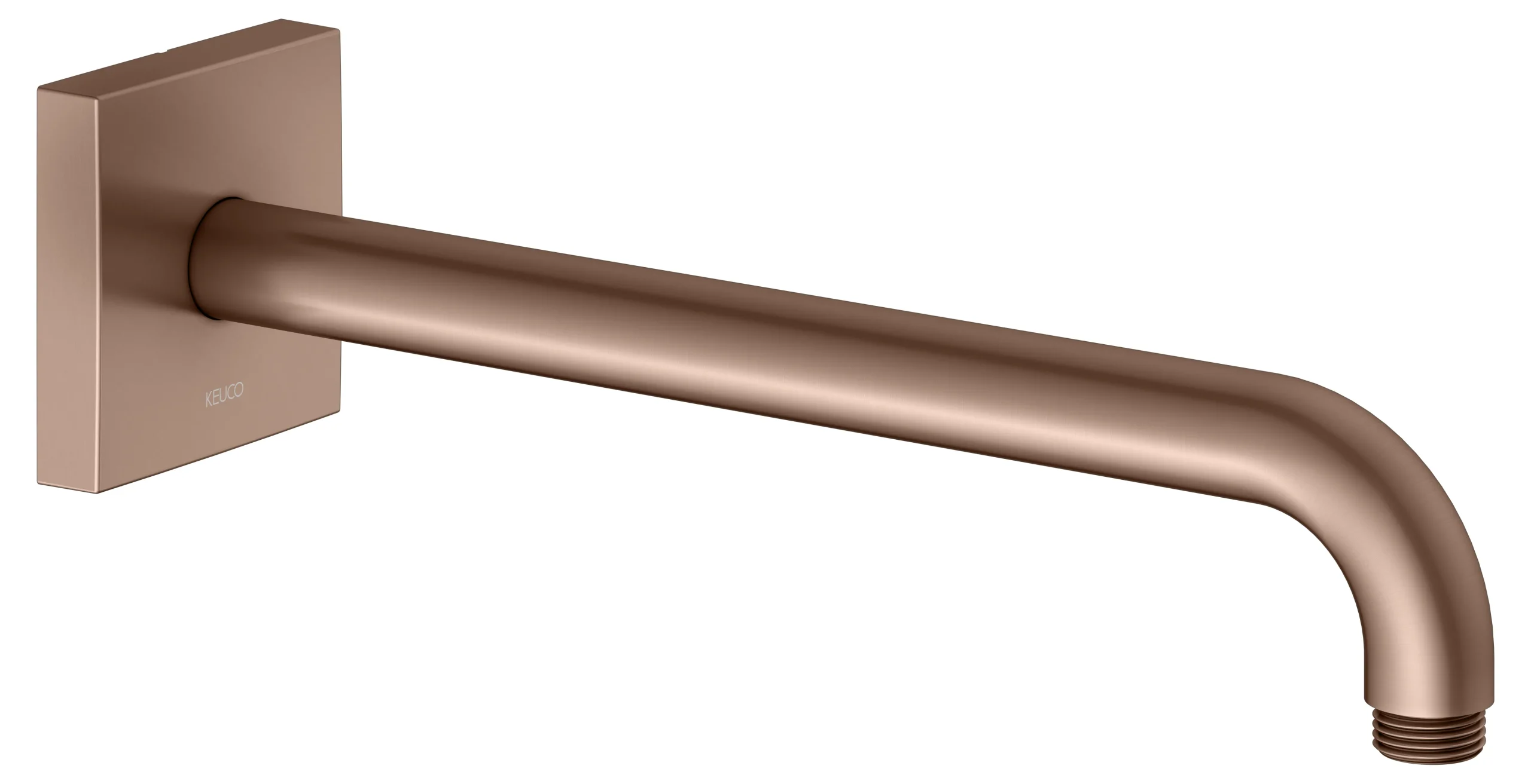 Brausen und Brausezubehör Brausearm Wandanschluss Ausladung 300 mm Rotgold gebürstet