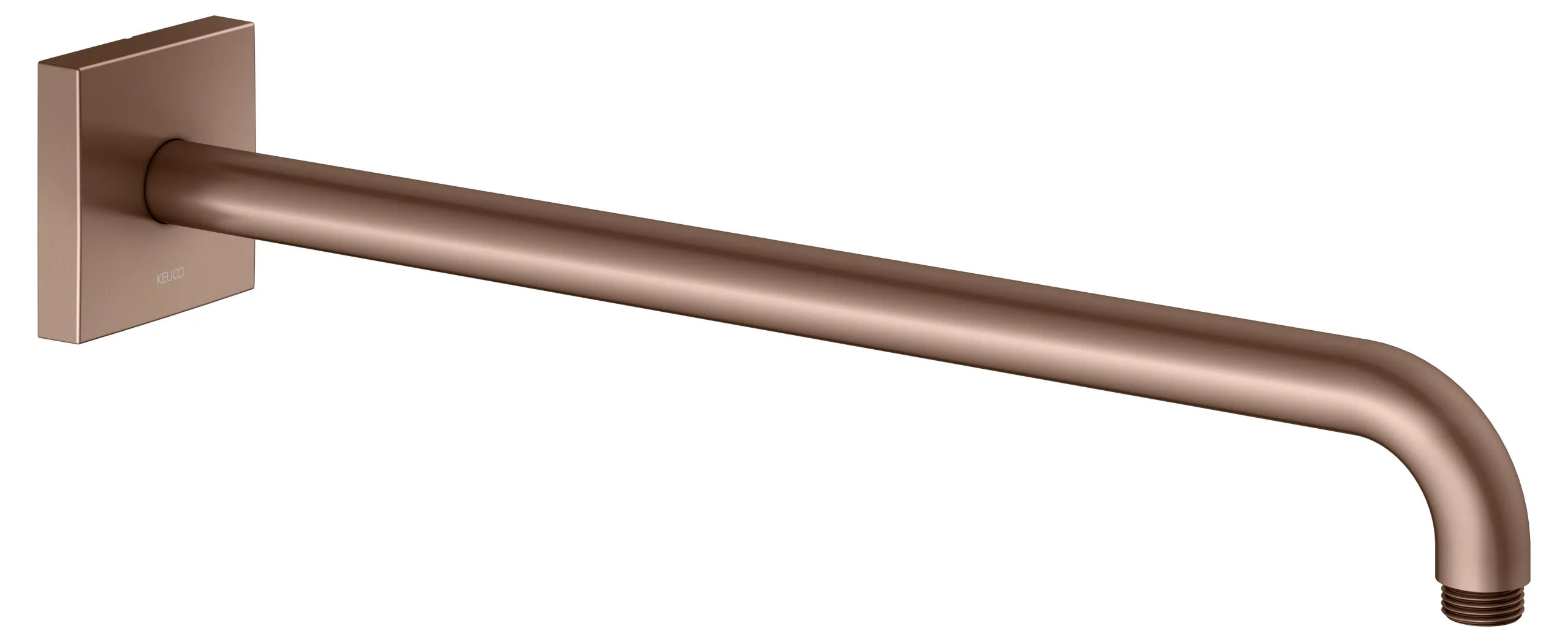 Brausen und Brausezubehör Brausearm Wandanschluss Ausladung 450 mm Rotgold gebürstet