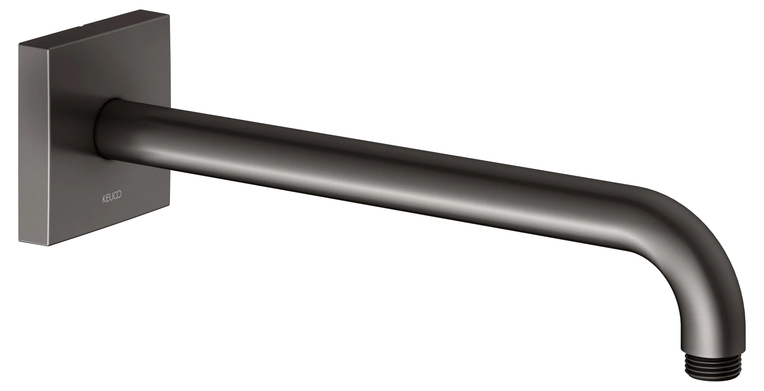 Brausen und Brausezubehör Brausearm Wandanschluss Ausladung 300 mm Titanschwarz gebürstet