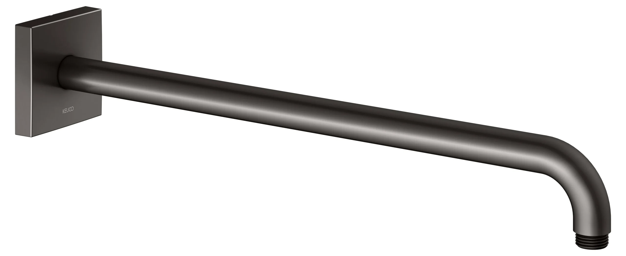 Brausen und Brausezubehör Brausearm Wandanschluss Ausladung 450 mm Titanschwarz gebürstet