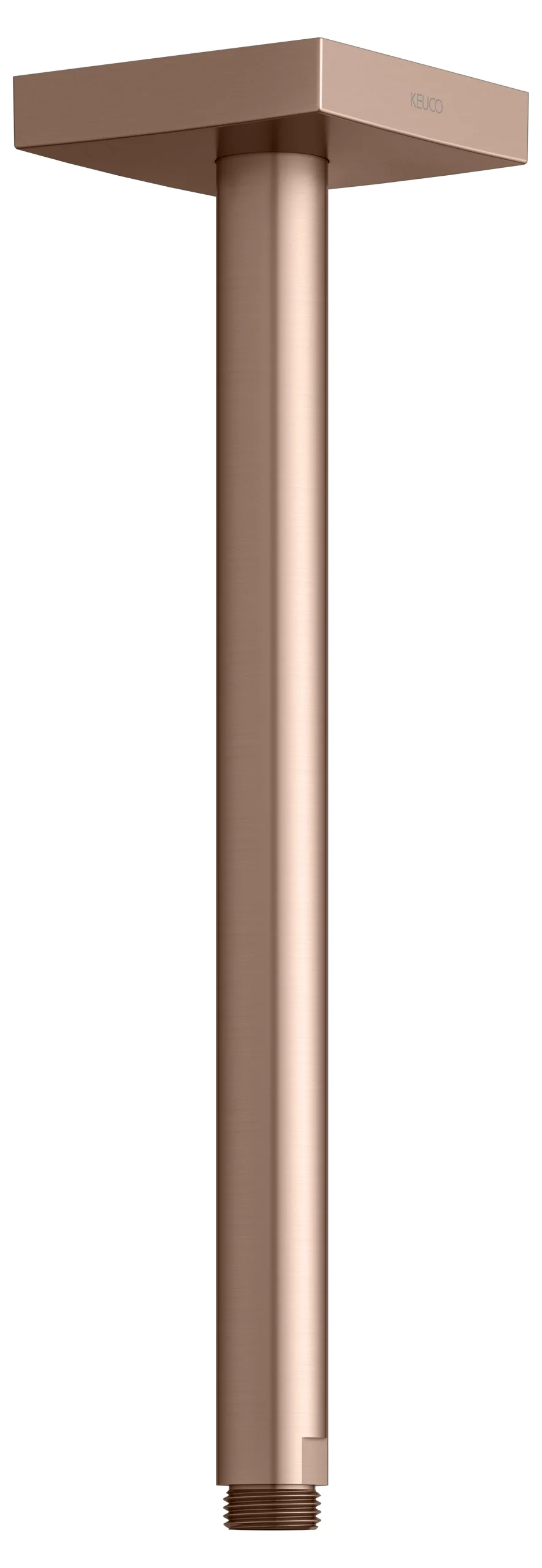 Brausen und Brausezubehör Brausearm Deckenanschluss 300 mm Rotgold gebürstet