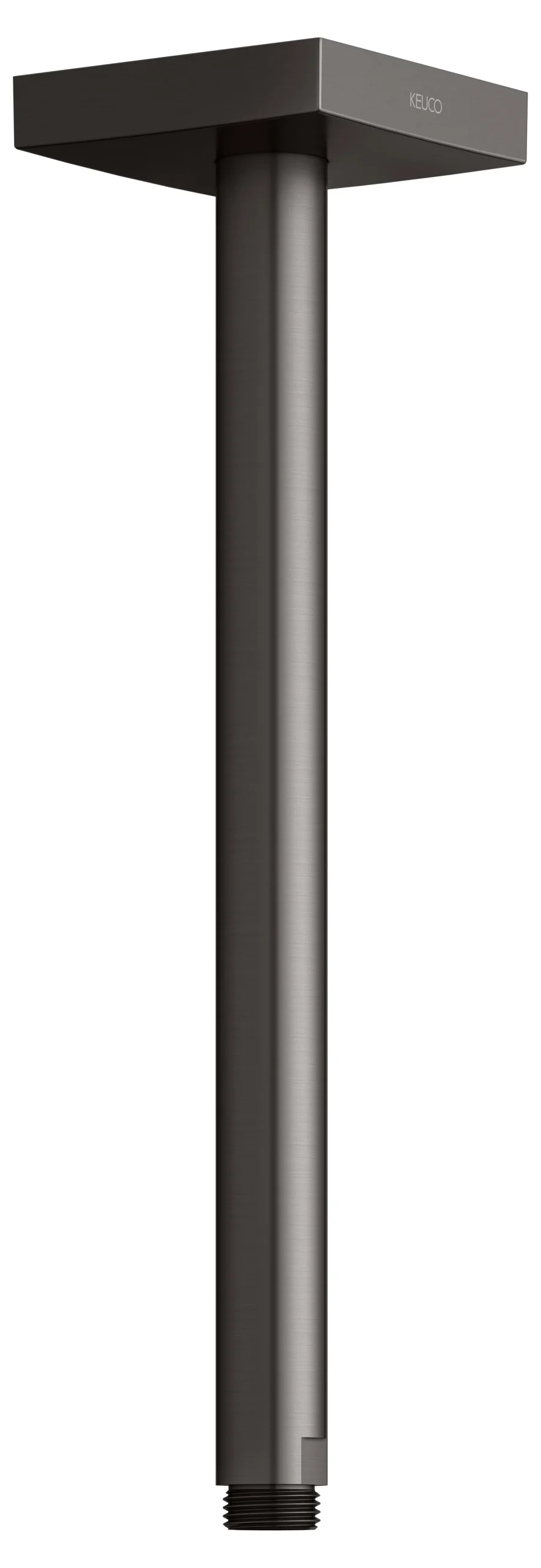 Plan blue Brausearm Deckenanschluss 300 mm Titanschwarz gebürstet