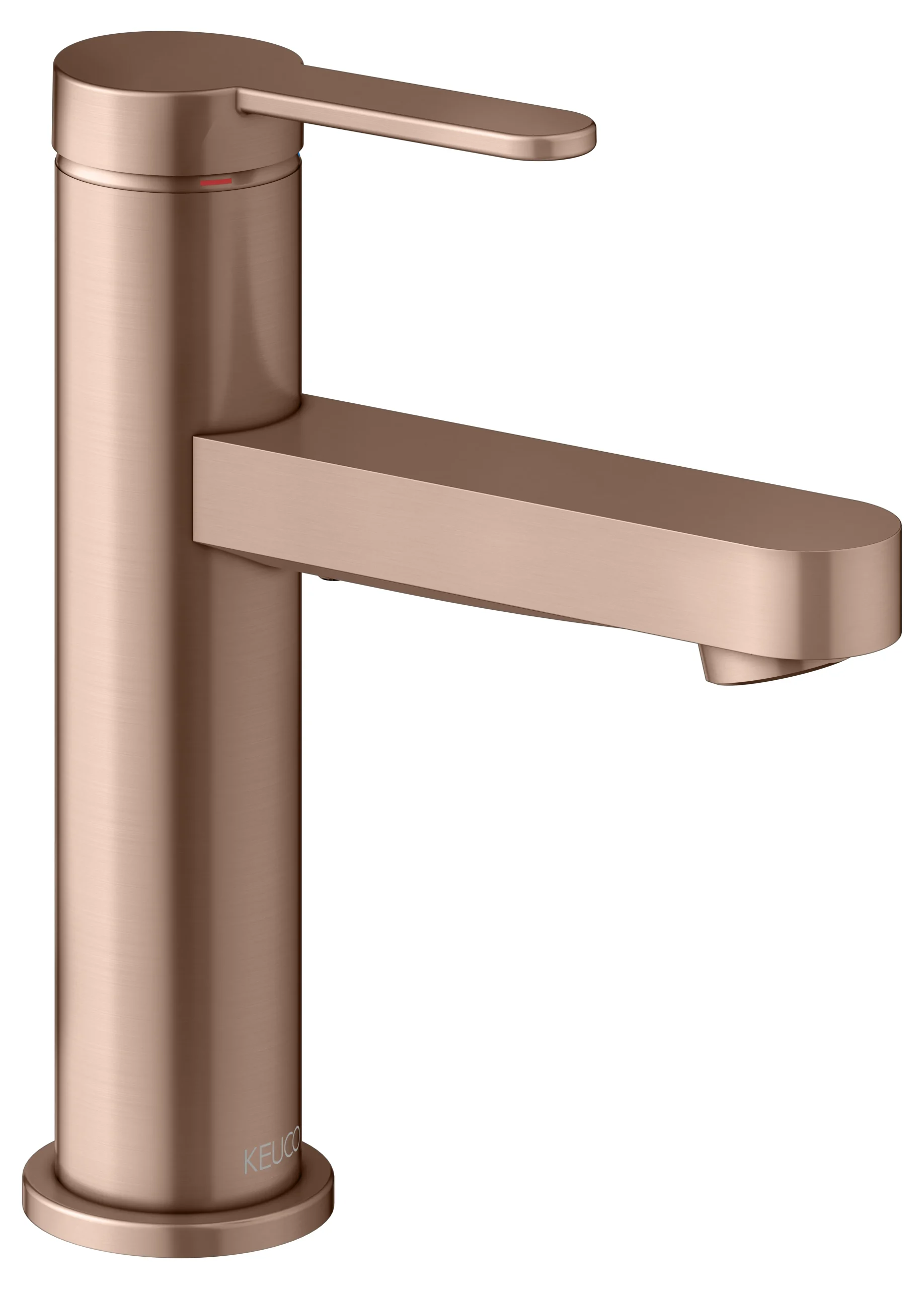 IXMO Einhebel-Waschtischmischer 100 IXMO Flat, Rosette rund Rotgold geb.