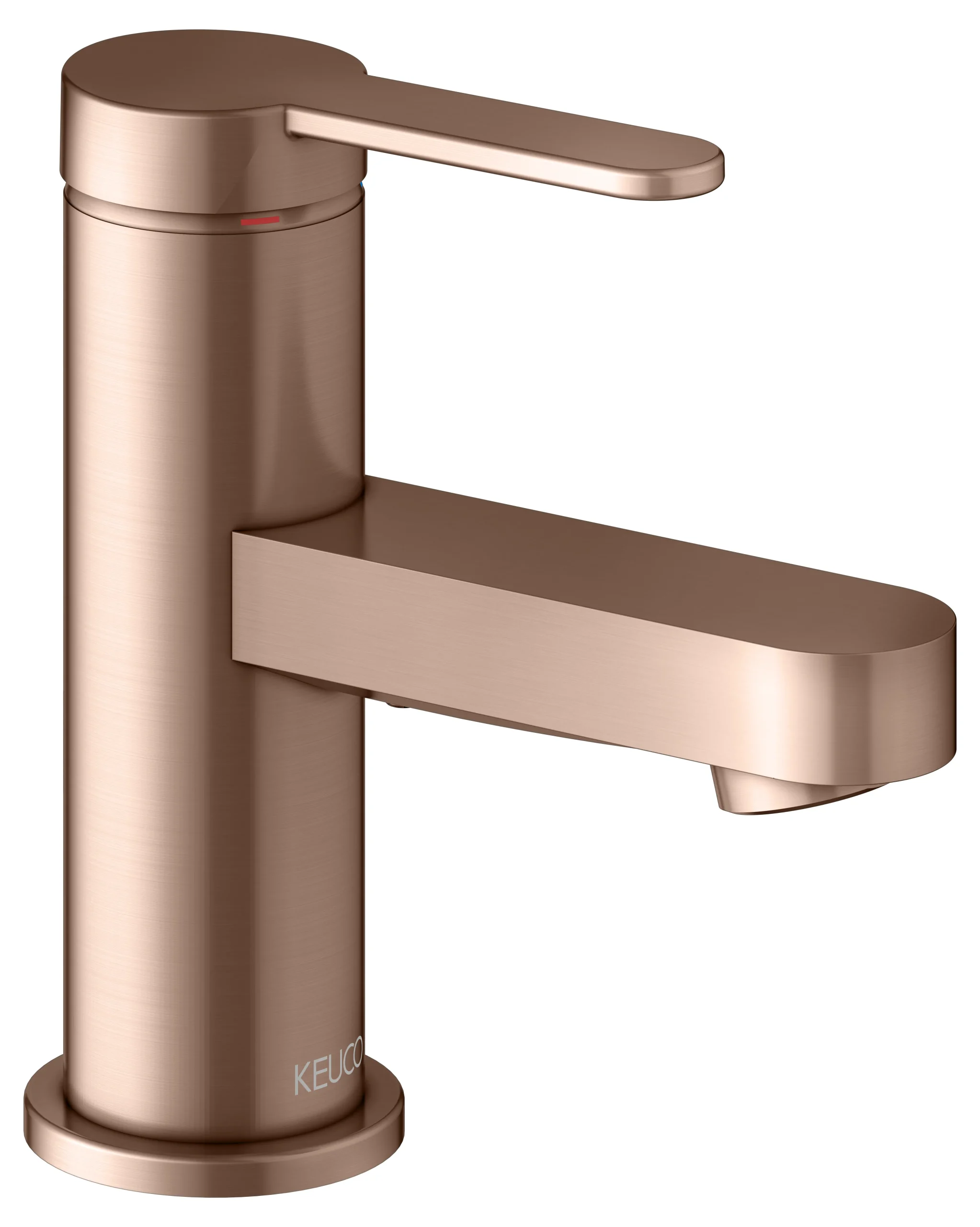 IXMO Einhebel-Waschtischmischer 60 IXMO Flat, Rosette rund Rotgold geb.