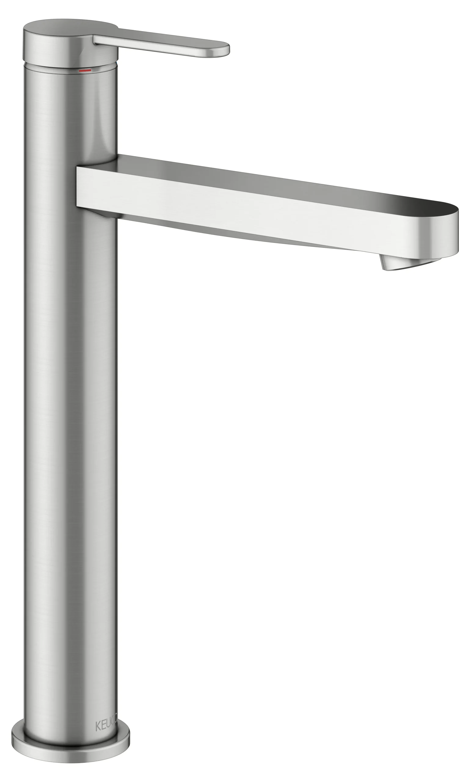 IXMO Einhebel-Waschtischmischer 210 IXMO Flat, Rosette rund Edelstahl-finish