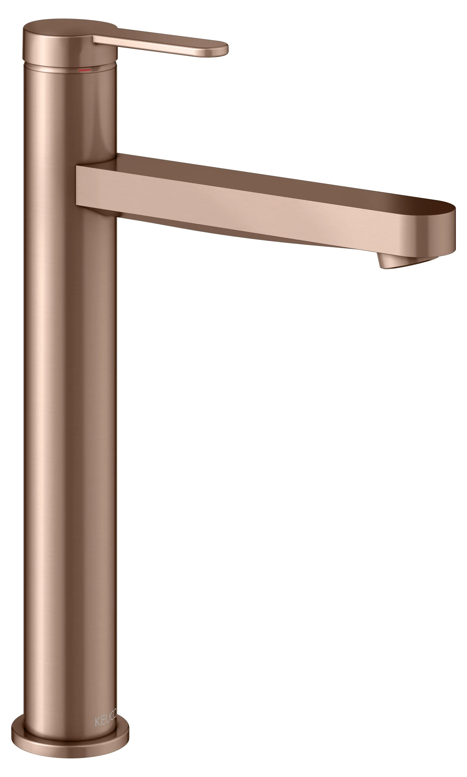 IXMO Einhebel-Waschtischmischer 210 IXMO Flat, Rosette rund Rotgold gebürstet