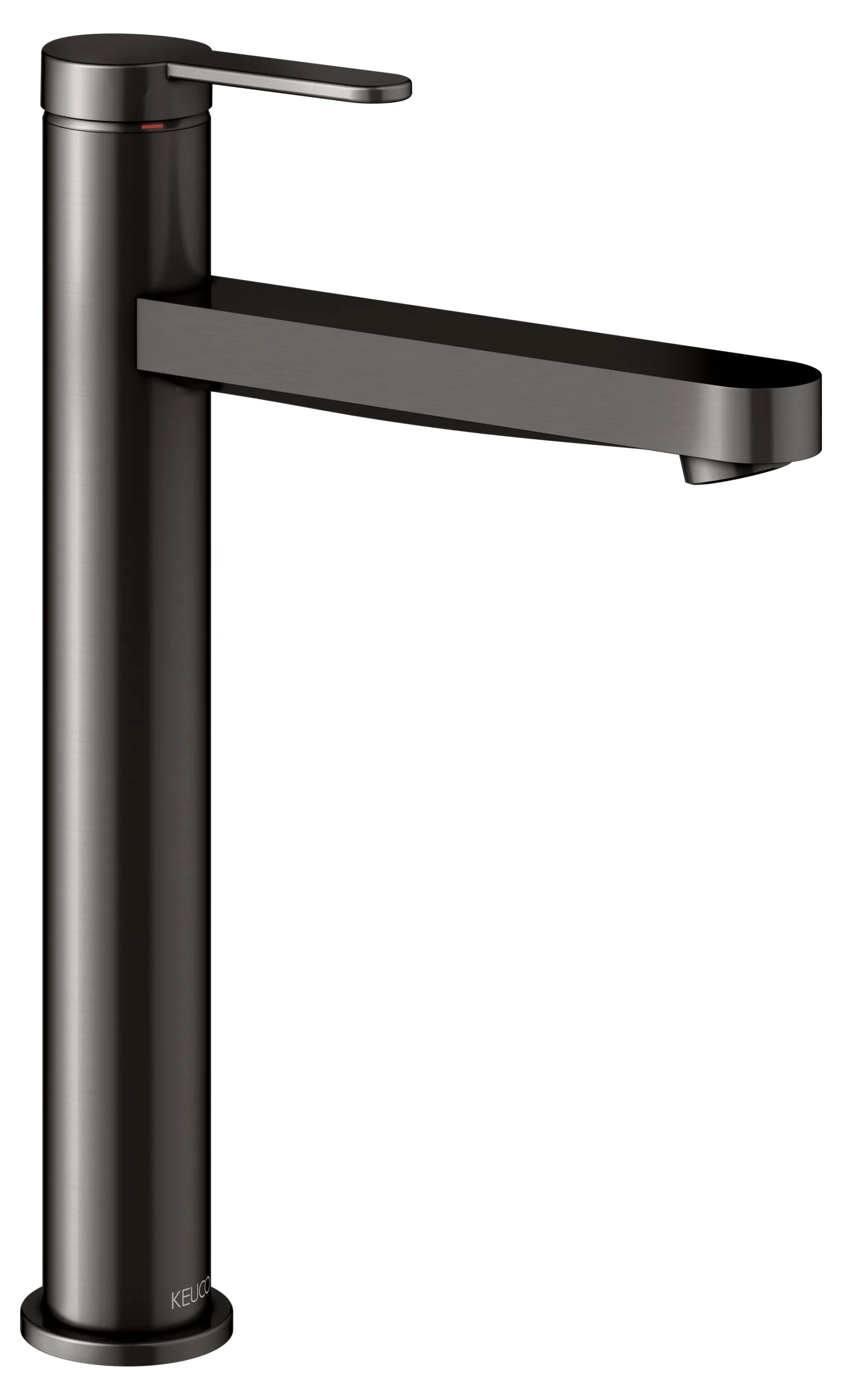 IXMO Einhebel-Waschtischmischer 210 IXMO Flat, Rosette rund Titanschwarz gebürstet