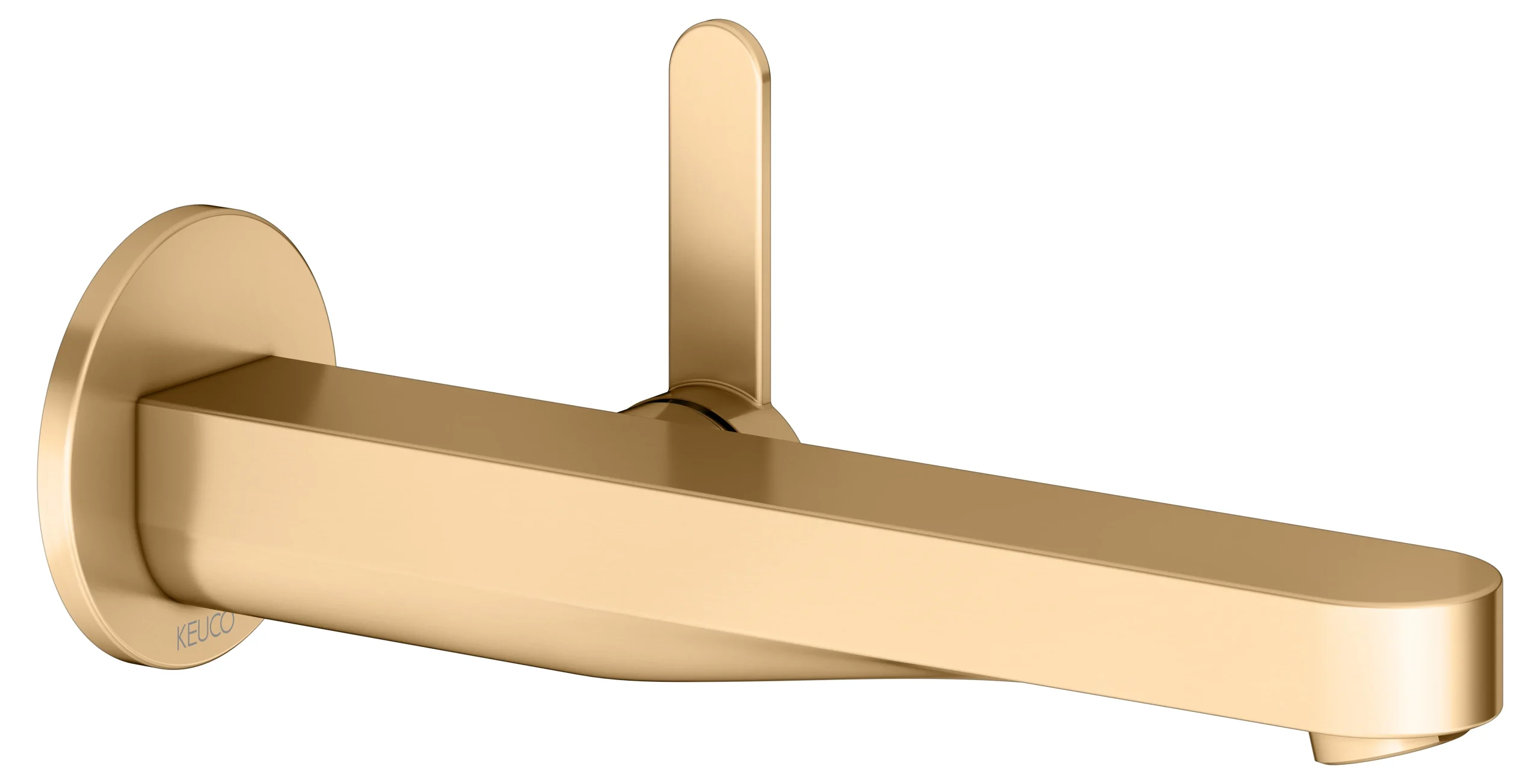 IXMO Einhebel-Waschtischmischer UP Ausladung 225 mm/IXMO Flat Messing gebürstet