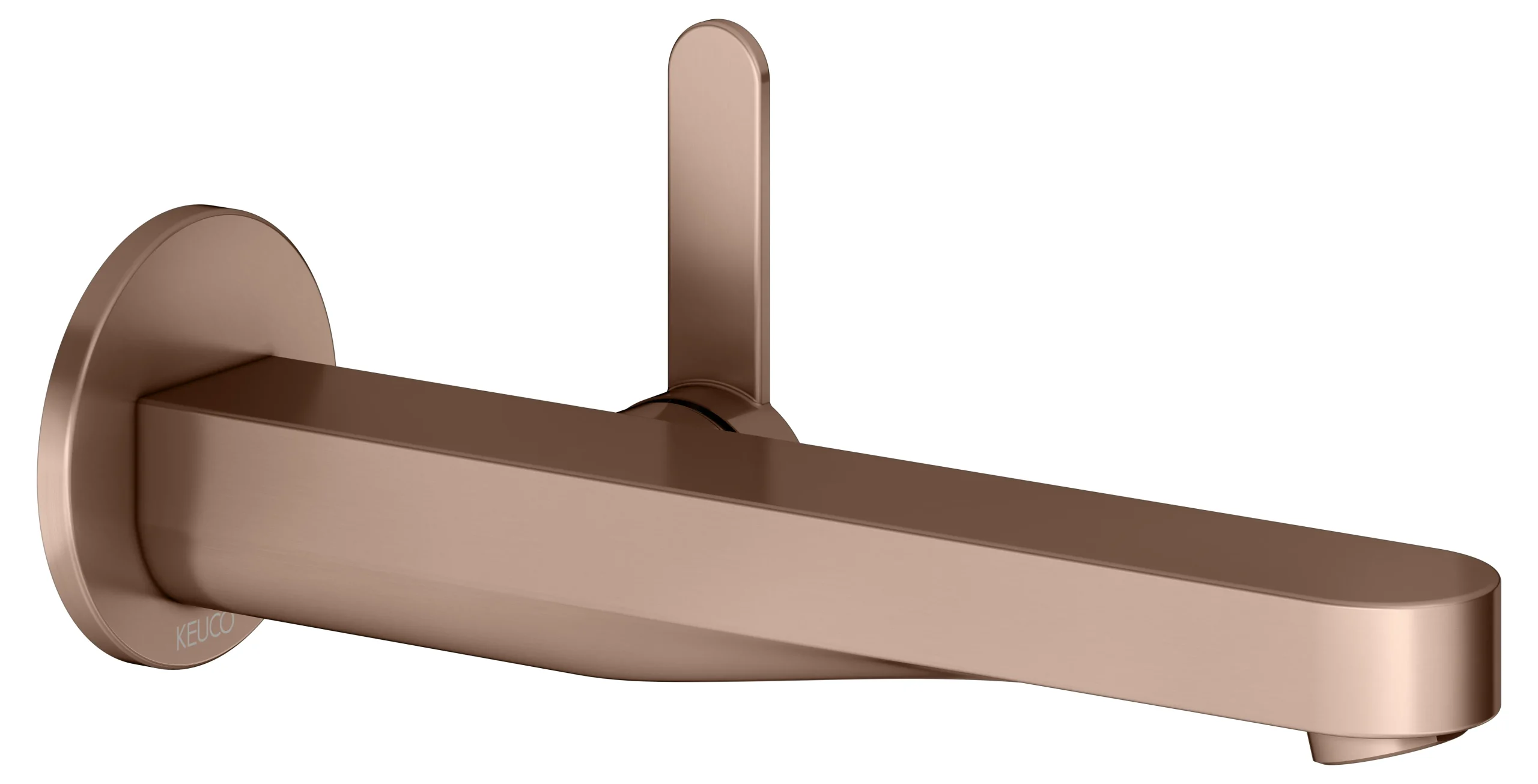 IXMO Einhebel-Waschtischmischer UP Ausladung 225 mm/IXMO Flat Rotgold gebürstet