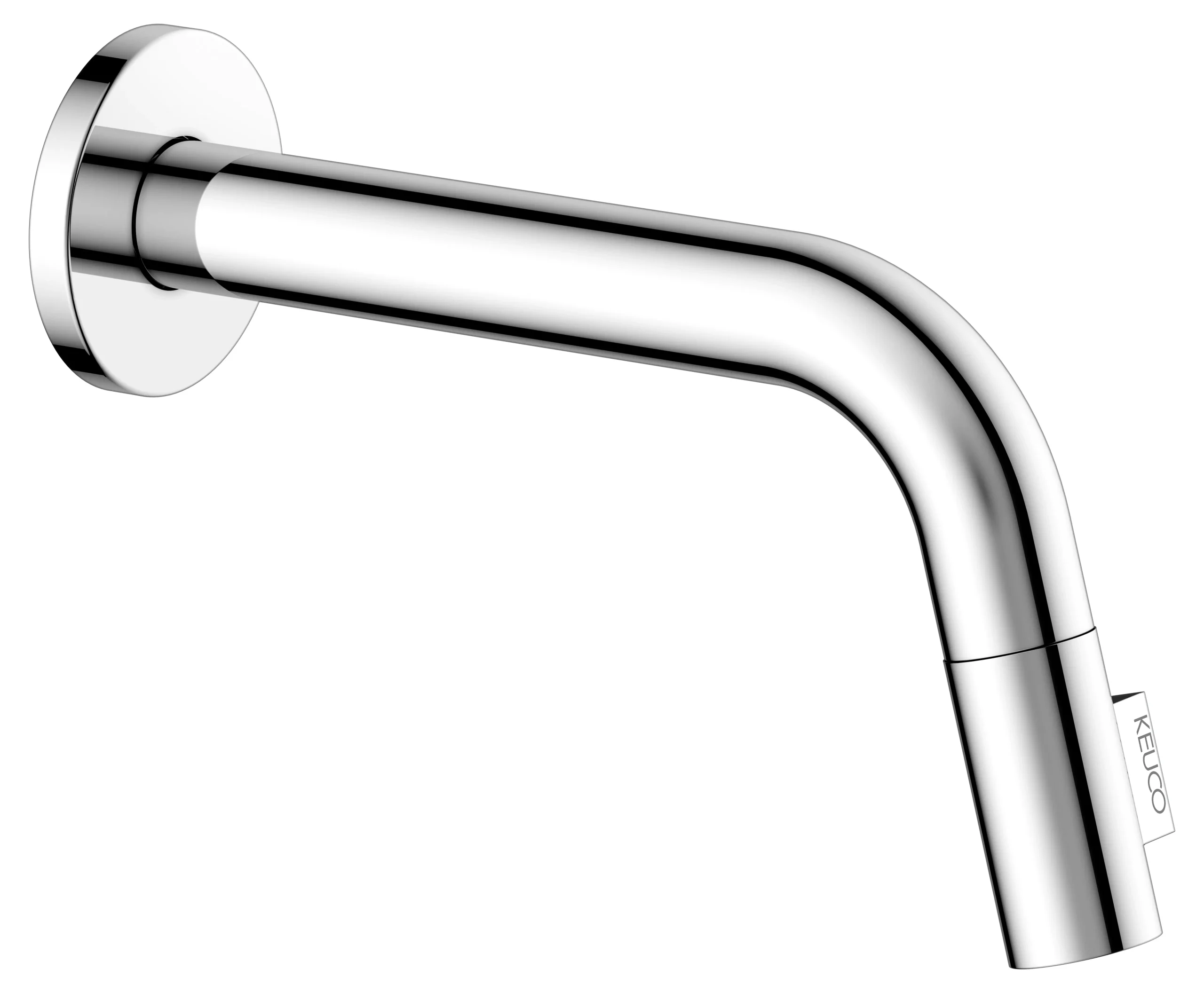 IXMO Wandauslaufventil UP für Wandmontage, rund Ausladung 185 mm / IXMO Soft verchromt