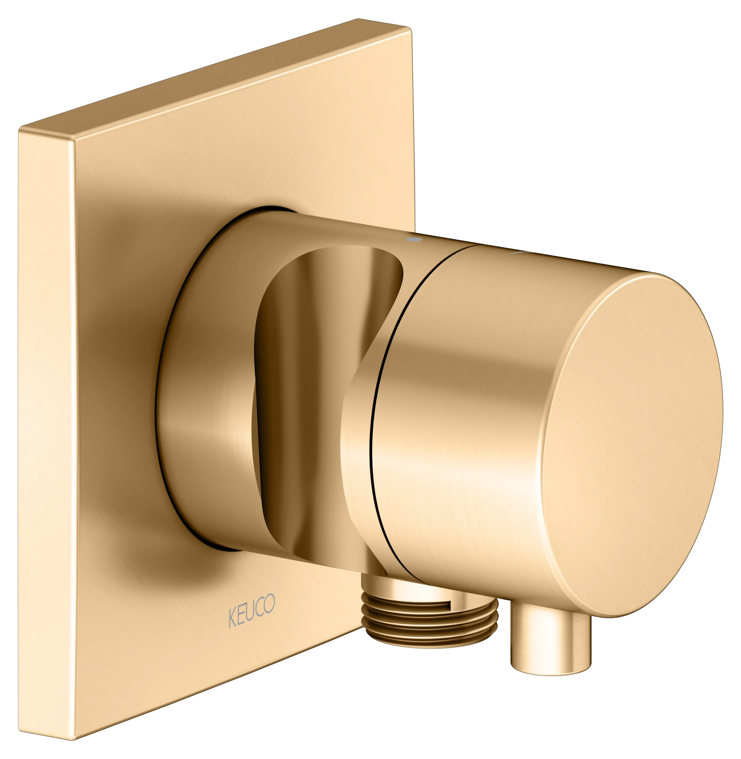 IXMO Absperrventil UP DN15 IXMO Comfort, eckig Messing gebürstet