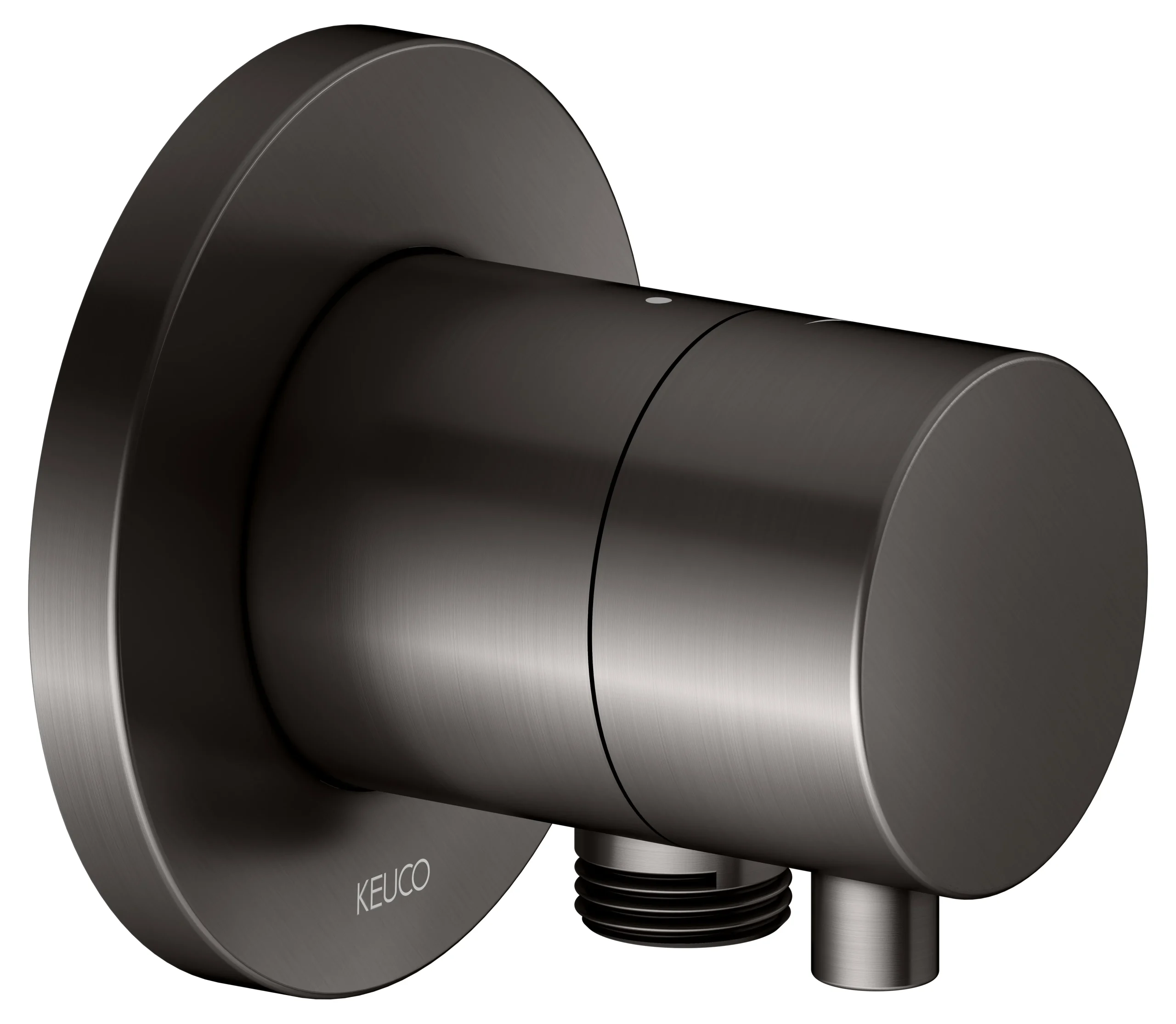 IXMO Absperrventil UP DN15 IXMO Comfort, rund Titanschwarz geb.