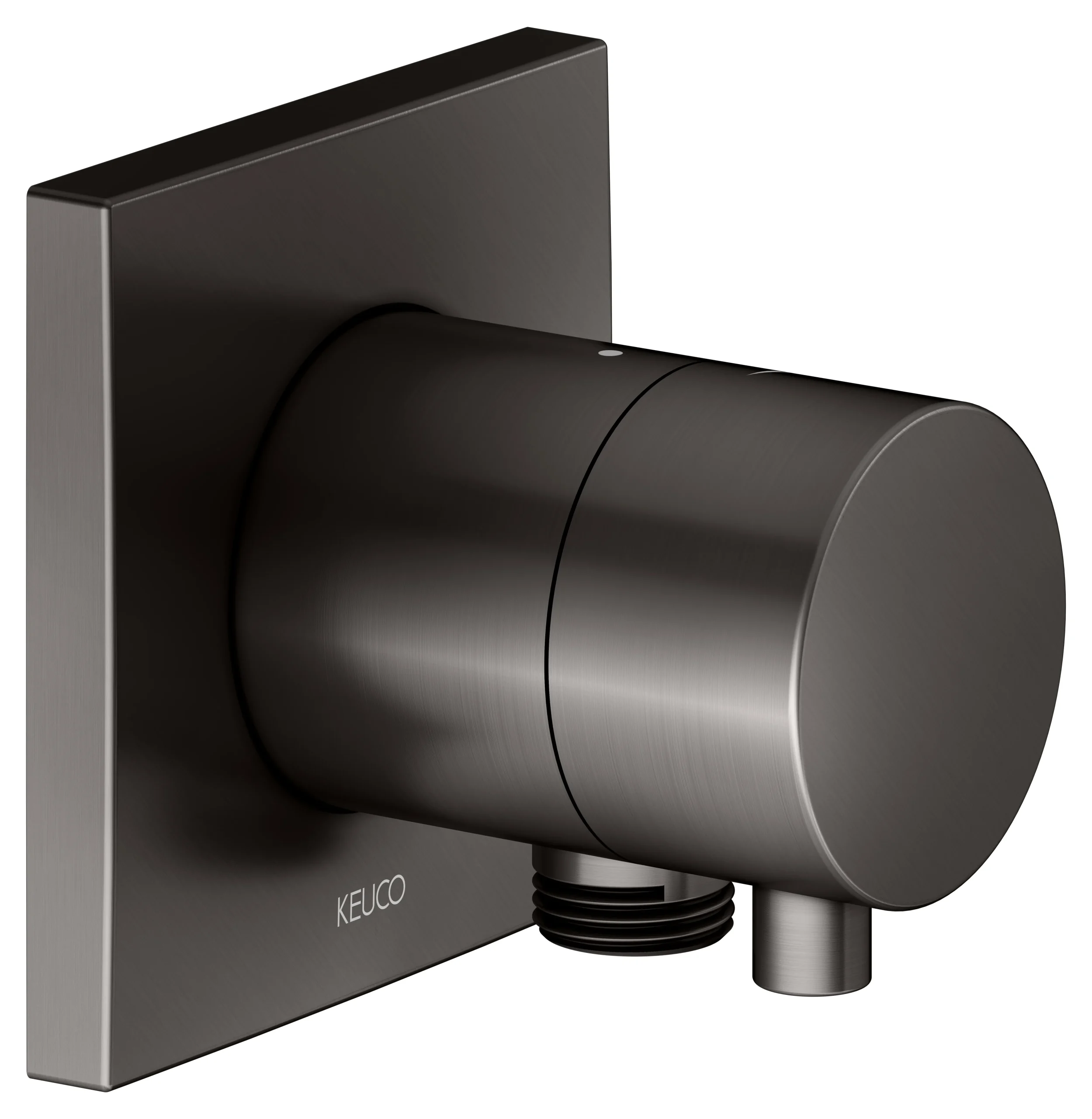 IXMO Absperrventil UP DN15 IXMO Comfort, eckig Titanschwarz geb.