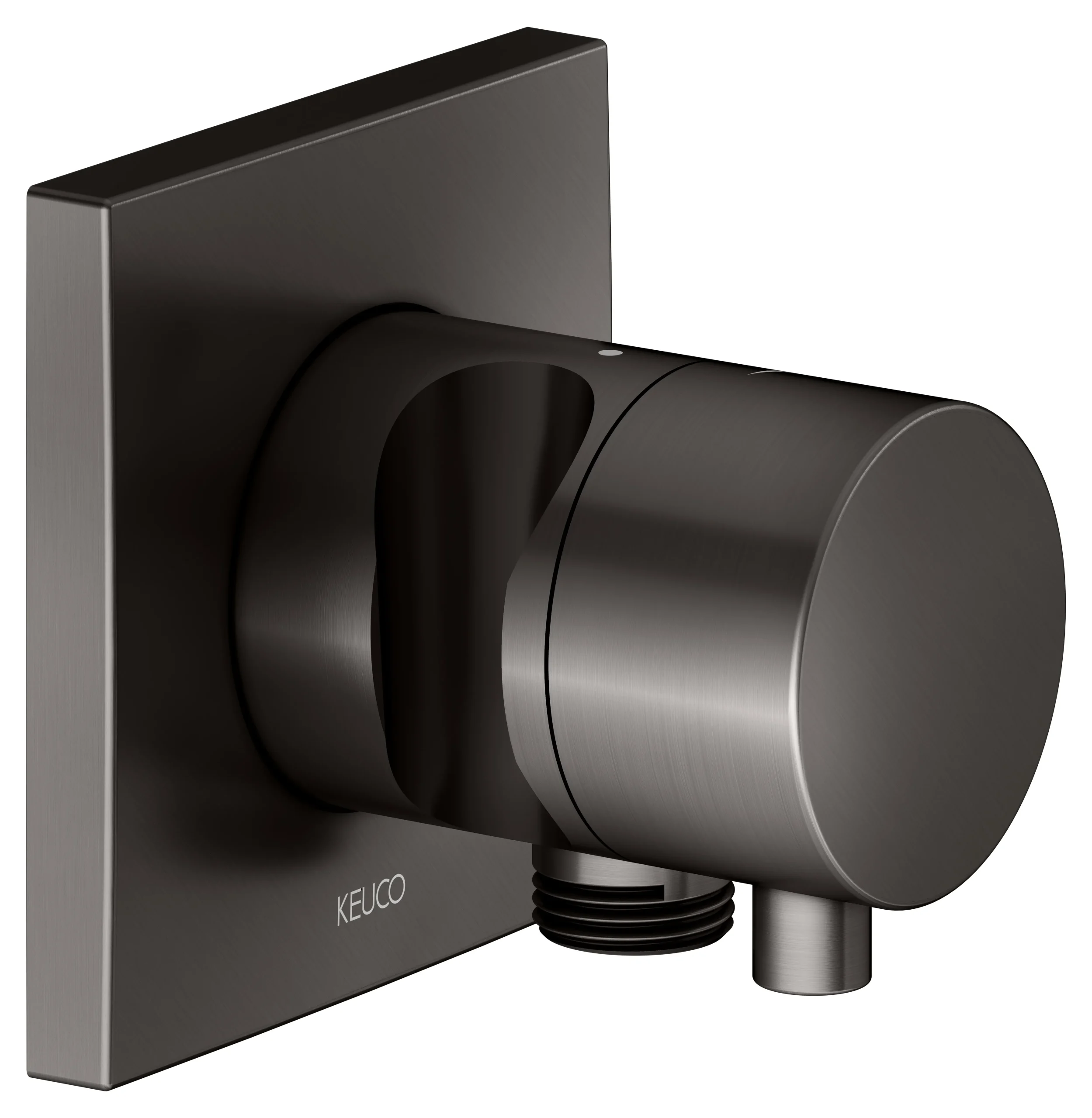 IXMO Absperrventil UP DN15 IXMO Comfort, eckig Titanschwarz gebürstet