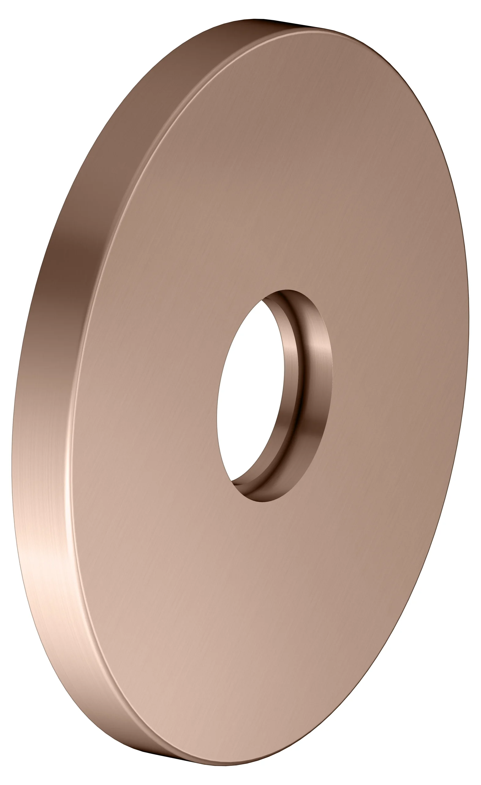 IXMO Wandrosette rund D: 105 mm Rotgold gebürstet