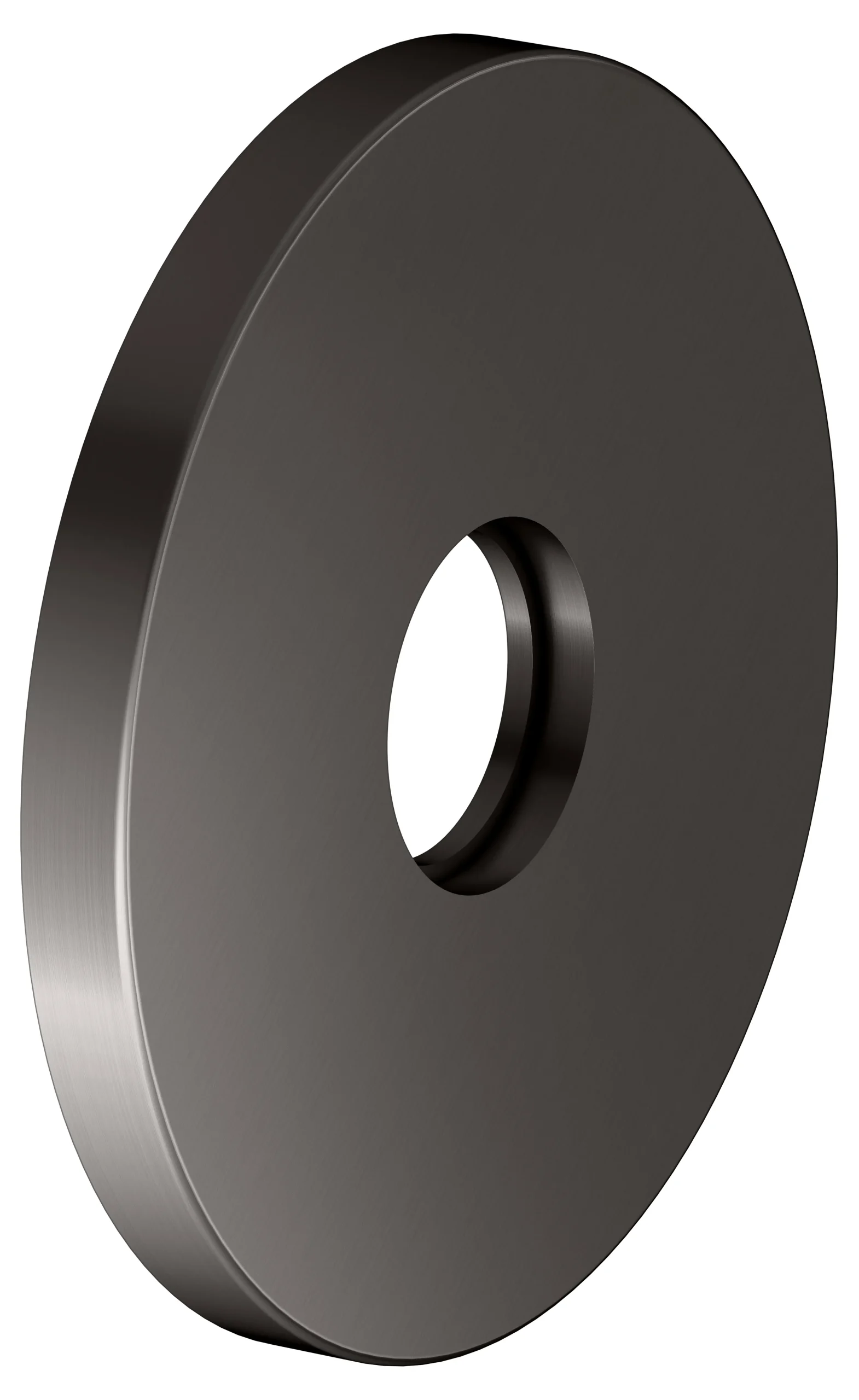 IXMO Wandrosette rund D: 105 mm Titanschwarz gebürstet